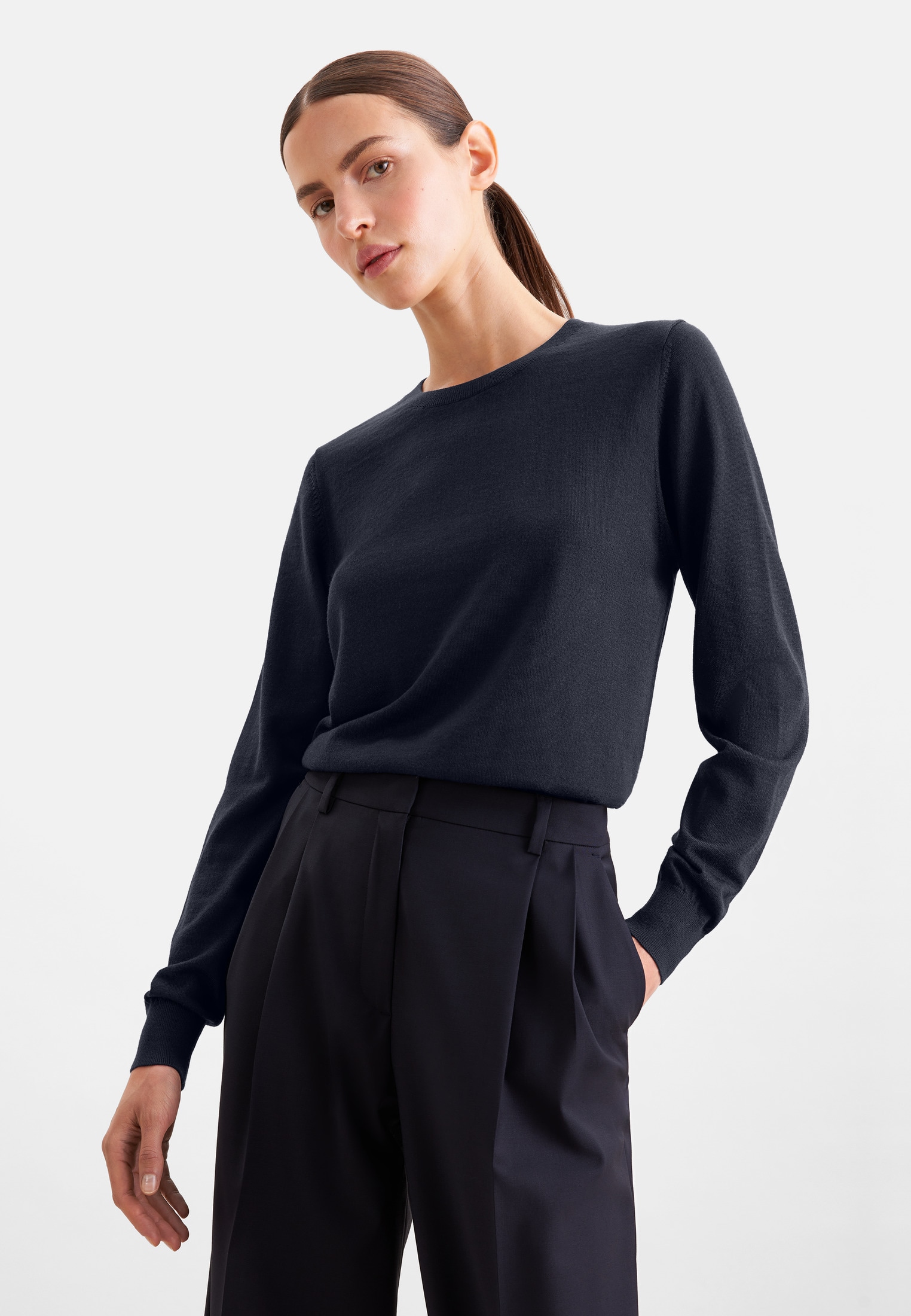 seidensticker Strickpullover Sweater Uni