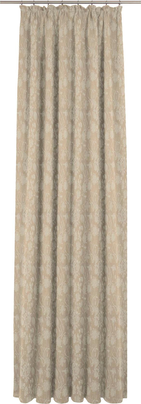 Adam Vorhang "Flower Cuvée" Kräuselband 1 Stk. tlg. aus 100% Bio-Baumwolle günstig online kaufen