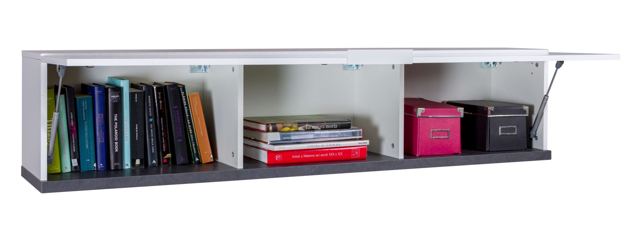 Composad Hängeschrank »Hängeschrank, Wandklappenschrank, Klapphängeschrank«, (1 St.), Mit 1 Klapptür hochglanz lackiert