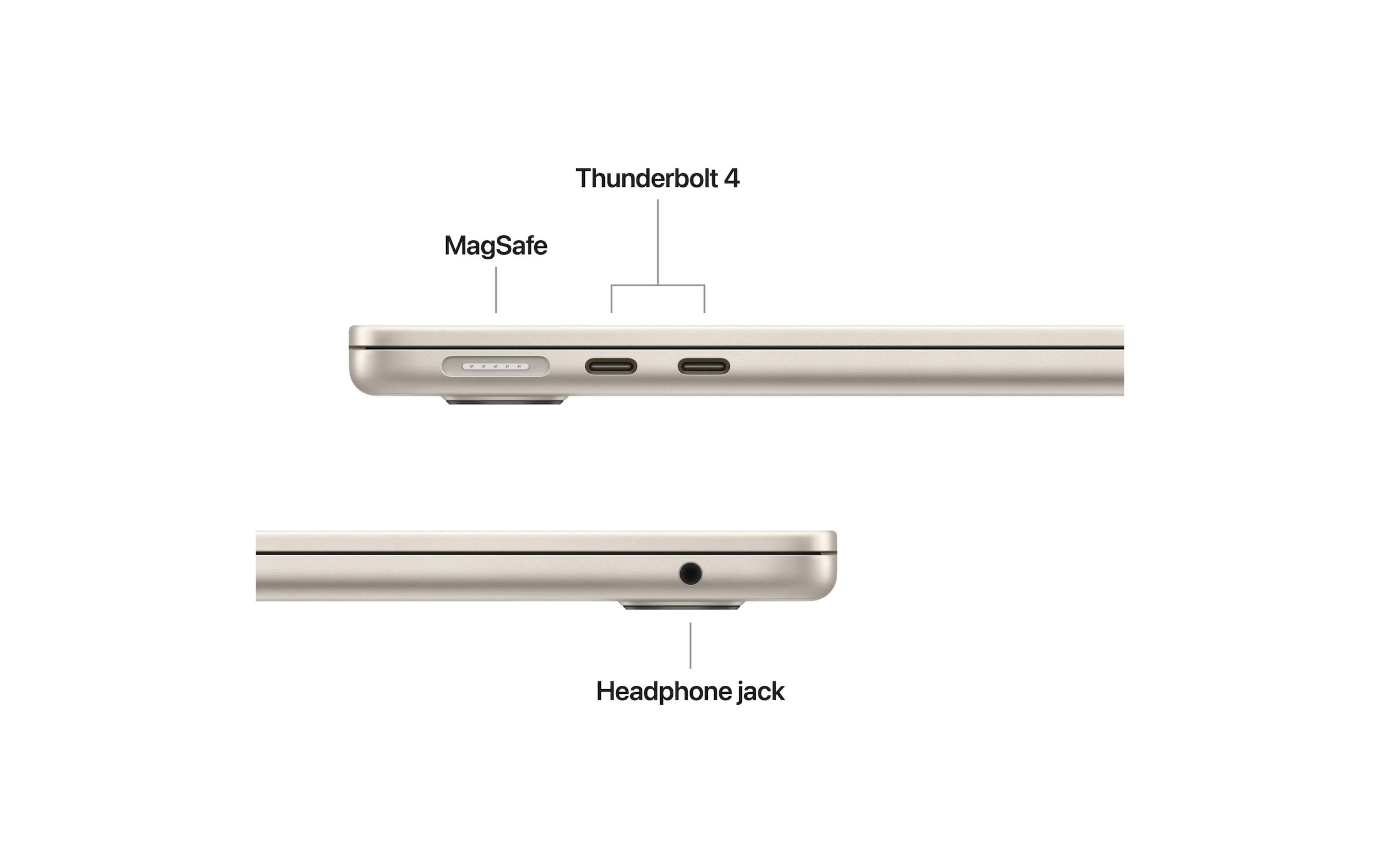 Apple Notebook »MacBook Air 13 2026 M5« 34,544 cm / 13,6 ″ Apple M5 1.000 GB SSD Integrierte NPU (Neural Processing Unit)