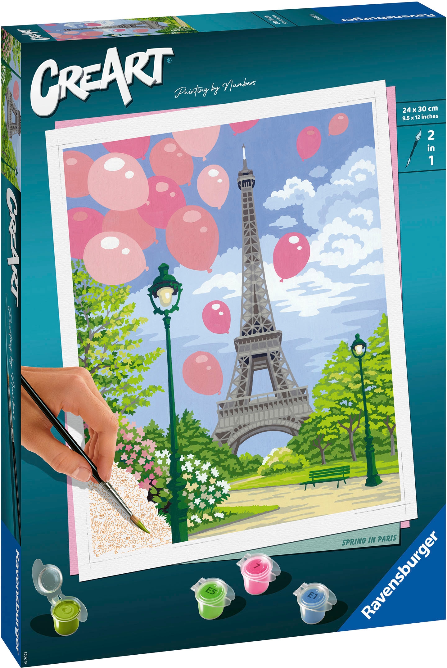 Ravensburger Malen nach Zahlen »CreArt, Spring in Paris«, Made in Europe; FSC®- schützt Wald - weltweit