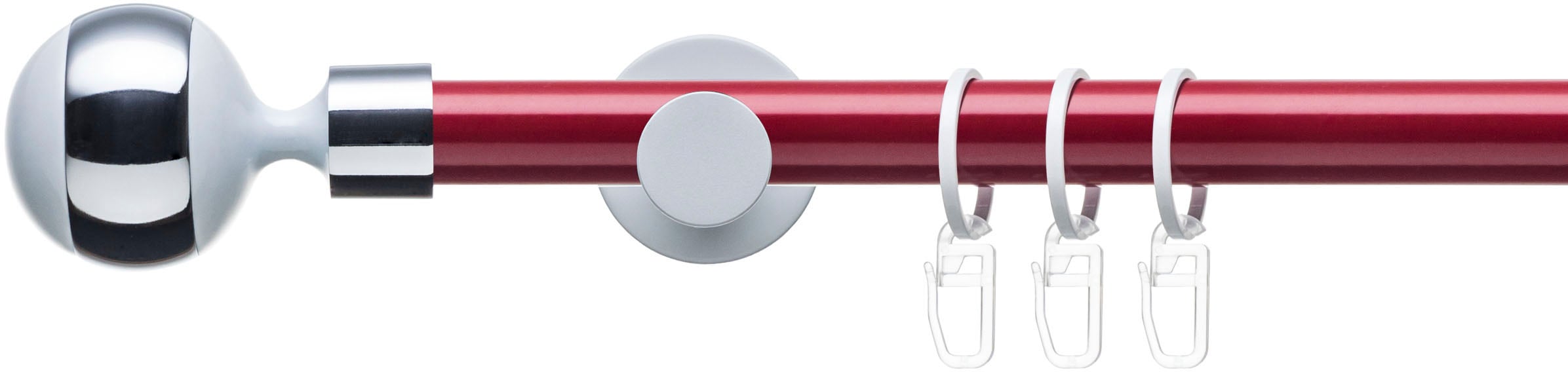 Liedeco Gardinenstange "Fertigstilgarnitur 20 mm Power Celebration Kugel mi günstig online kaufen