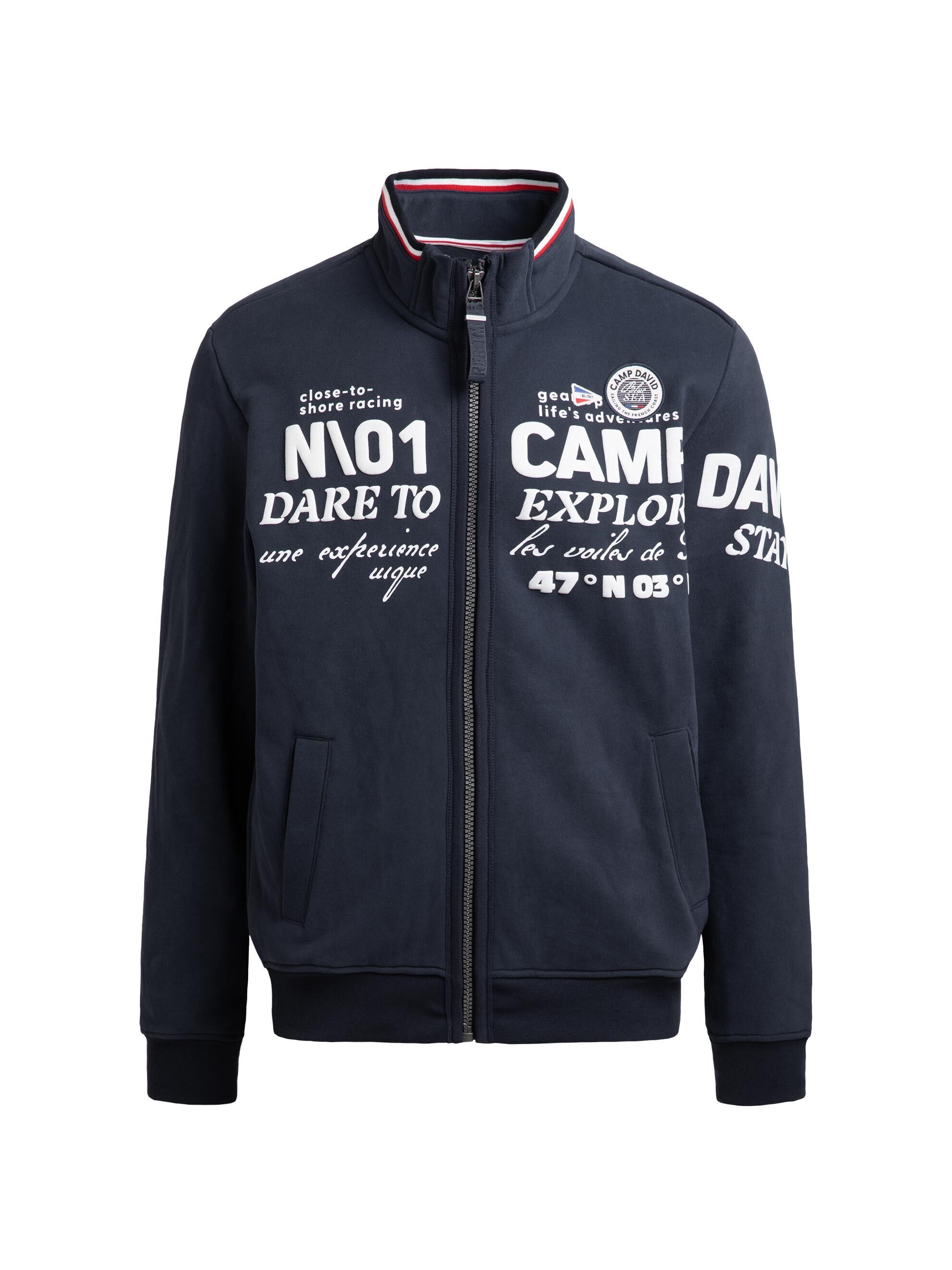 CAMP DAVID Sweatjacke mit weicher Innenseite