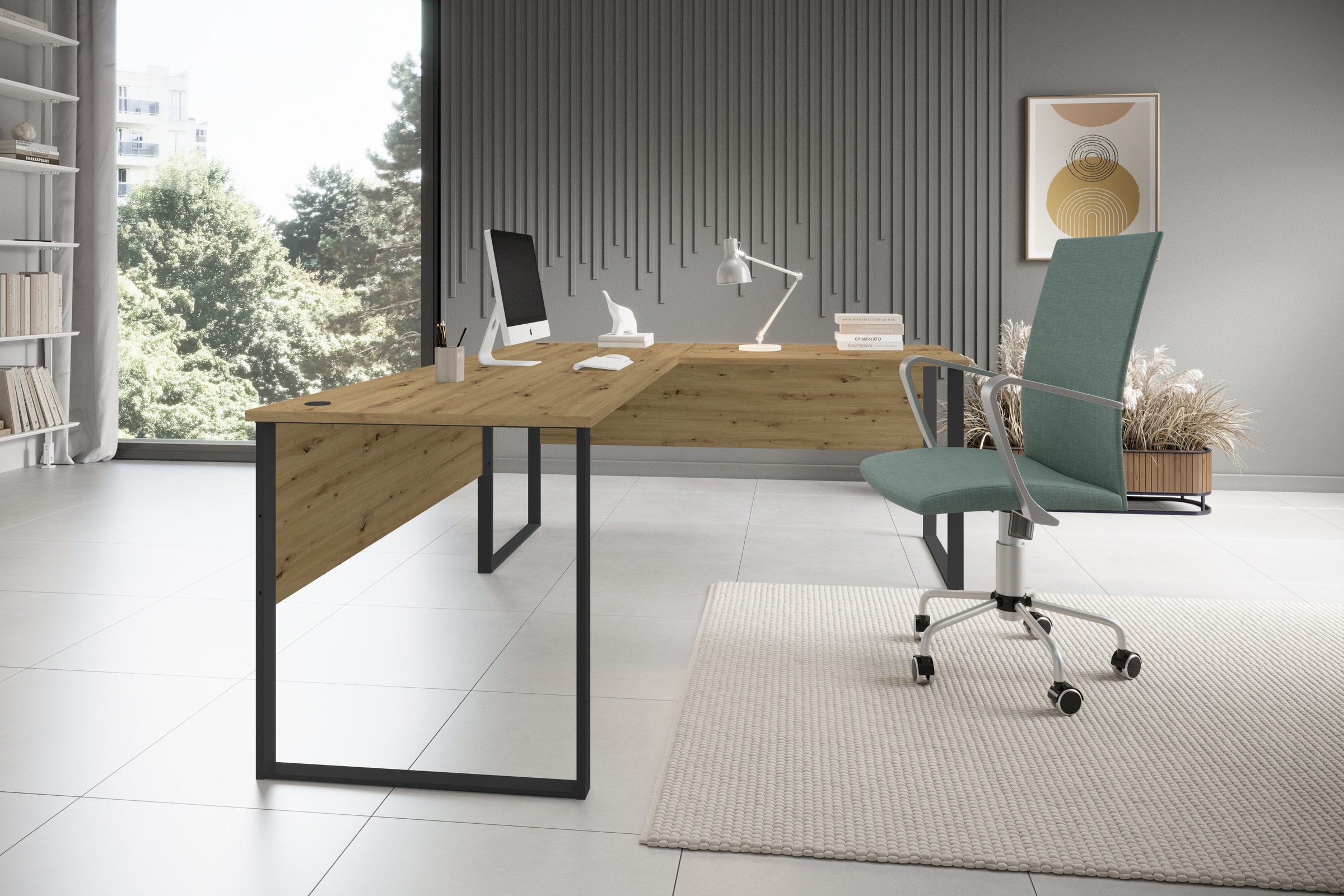BEGA OFFICE Eckschreibtisch "Amanda" 1 Stk. tlg. Winkelschreibtisch rechts günstig online kaufen