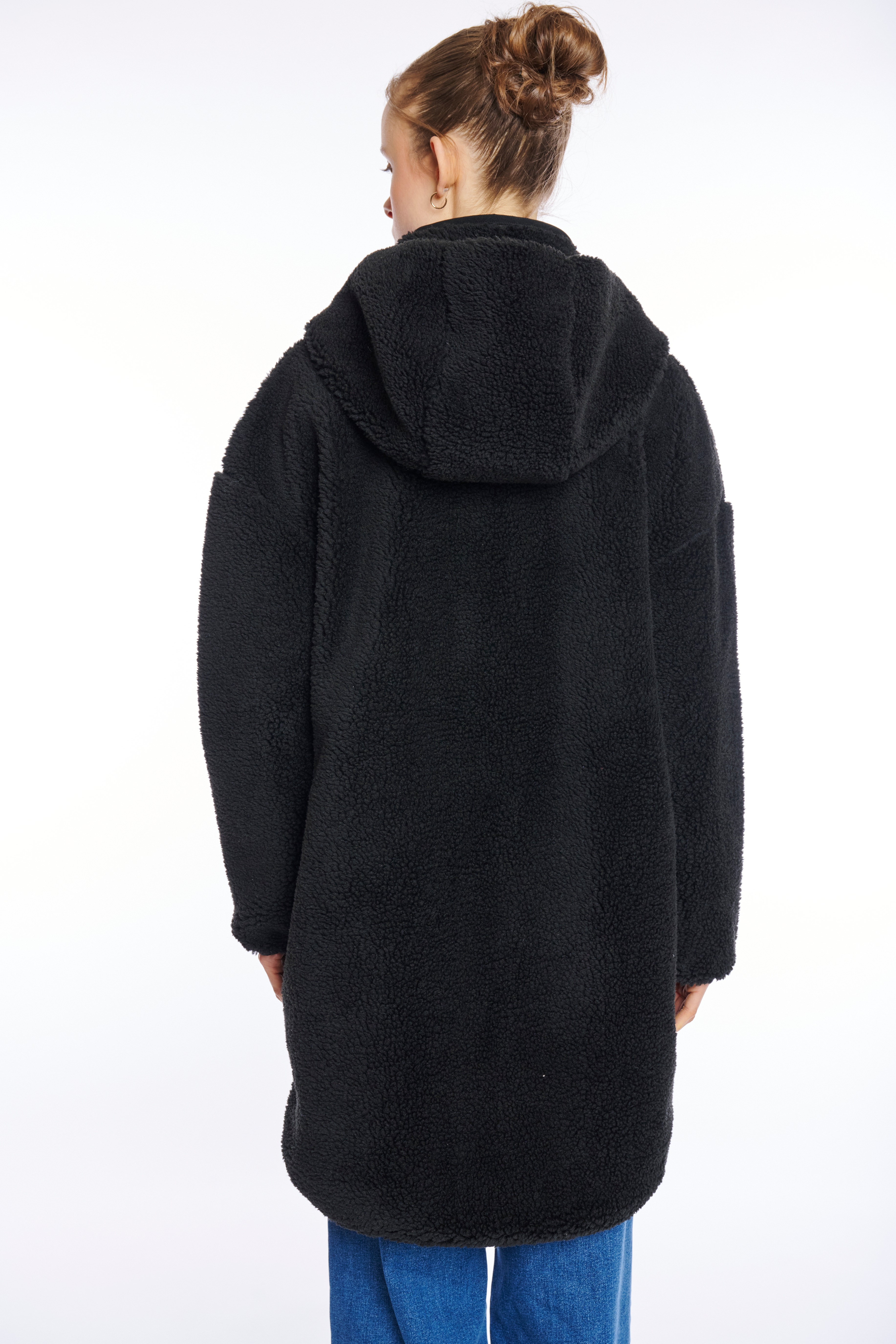 Thumbnail - HaILY’S Kapuzenplüschjacke "LS P JK Te44ddy" mit Kapuze abgerundeter Saum, hinten etwas länger als vorn