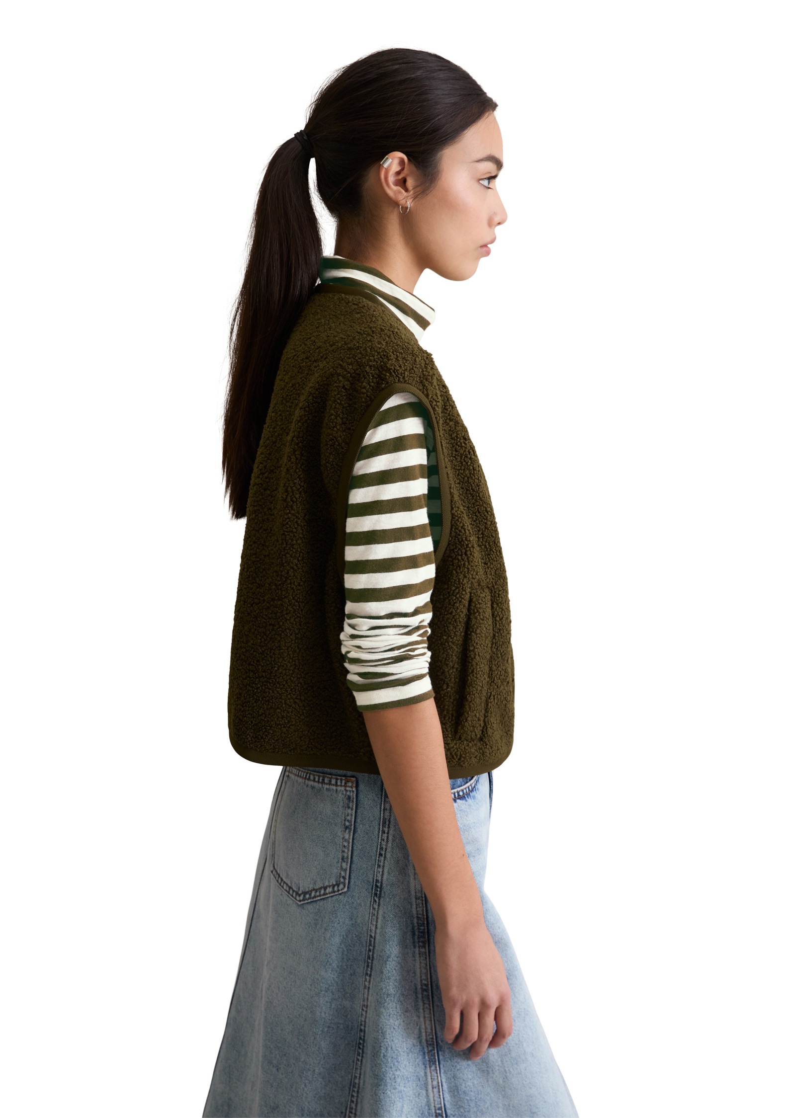 Marc O'Polo DENIM Sweatweste »aus recyceltem Polyester«