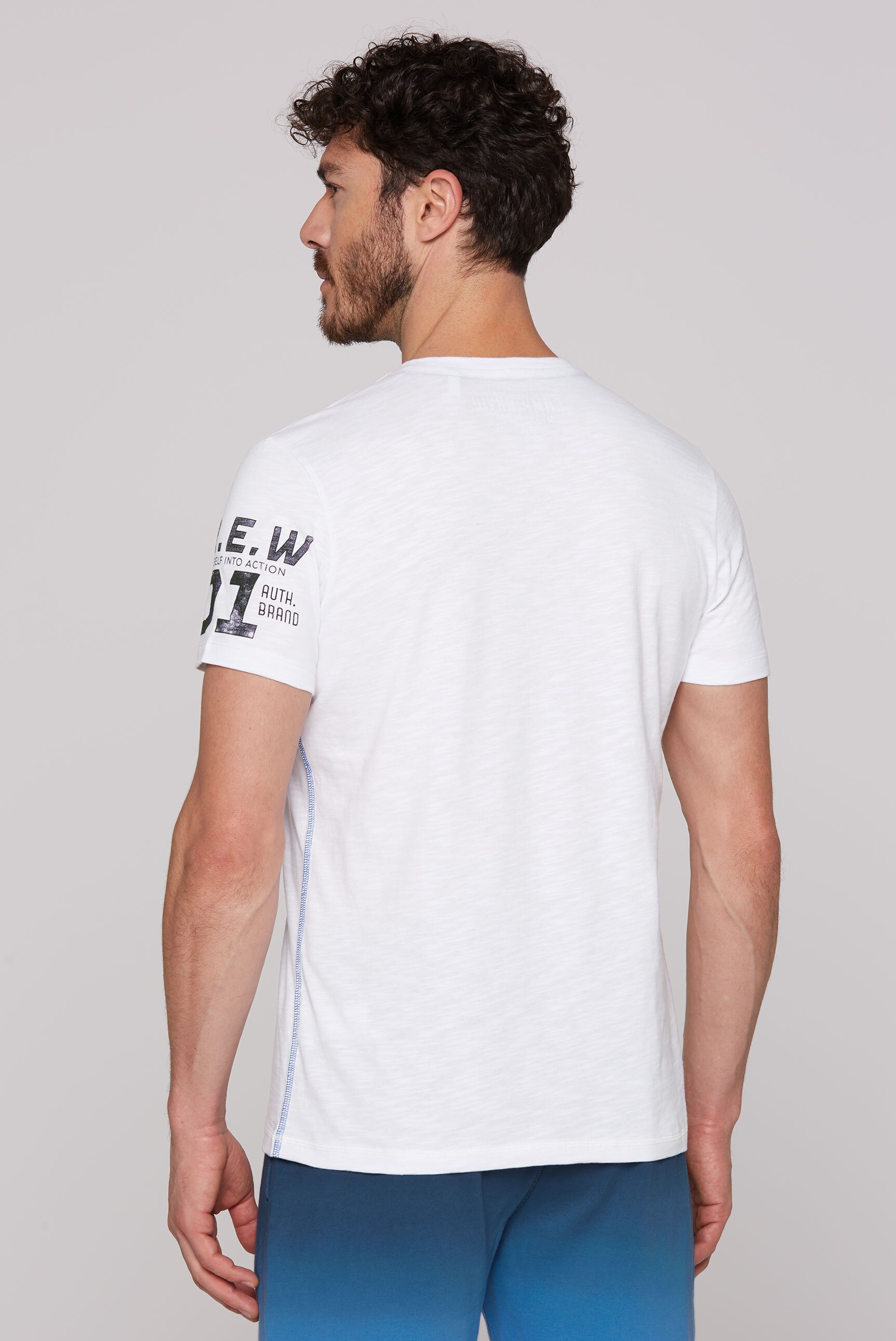 CAMP DAVID V-Shirt, aus Baumwolle