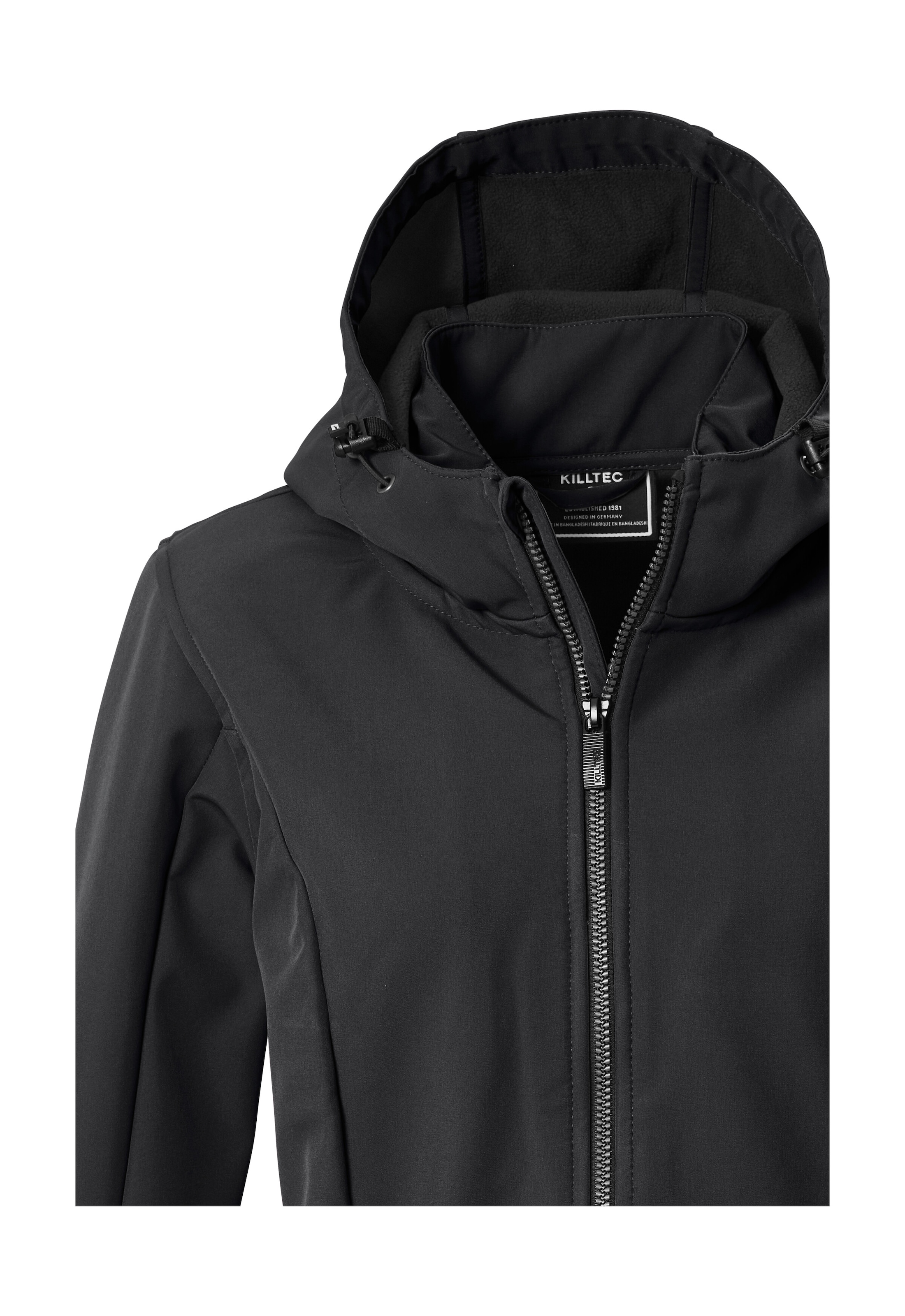 Killtec Softshellparka »KOW 10 WMN SFTSHLL PRK« Wasserabweisender, atmungsaktiver Softshellparka mit Fleece