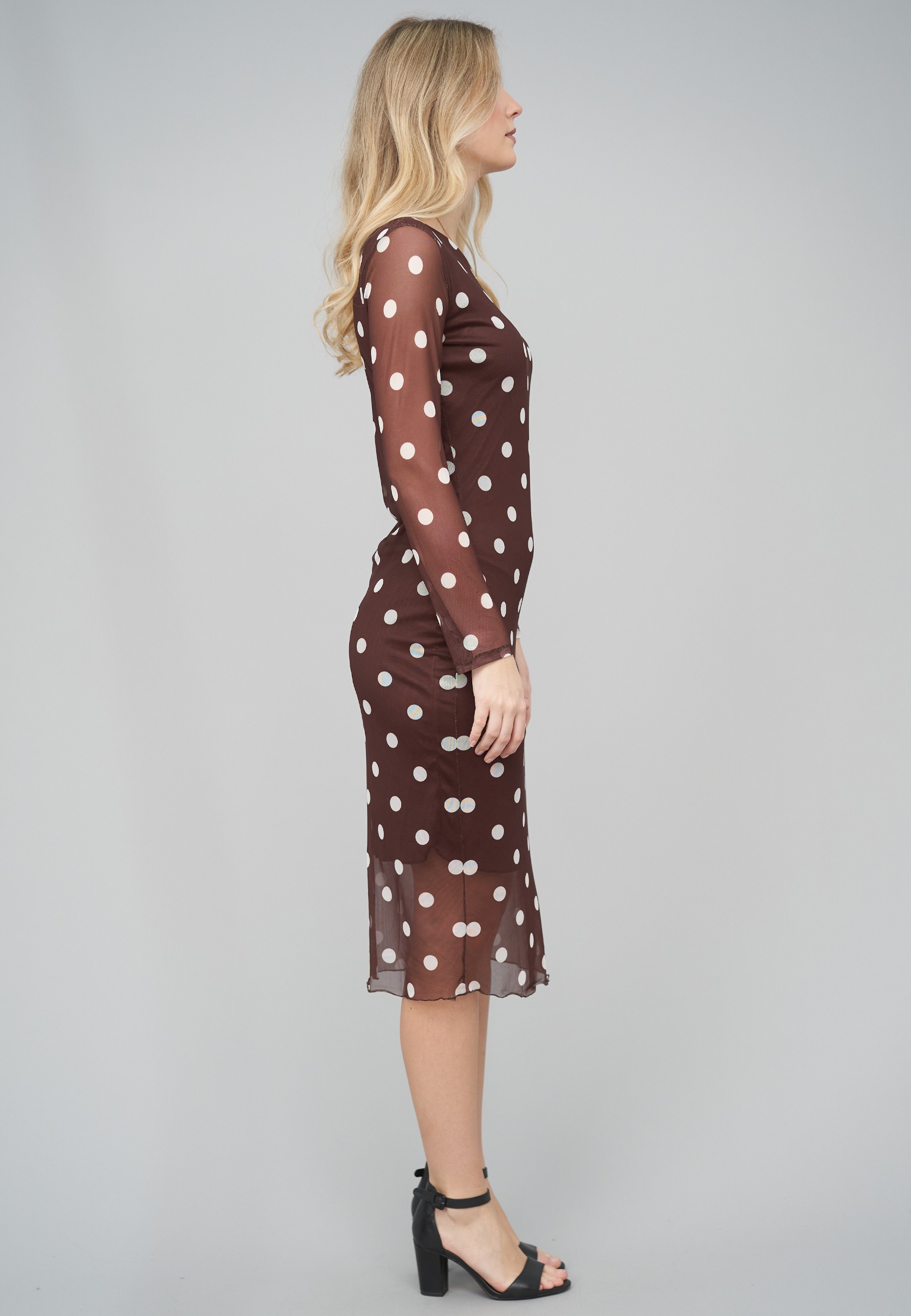 CLOUD 5IVE A-Linien-Kleid »CLOUD 5IVE Long-sleeve Dress Polka Dots« 1 tlg.
