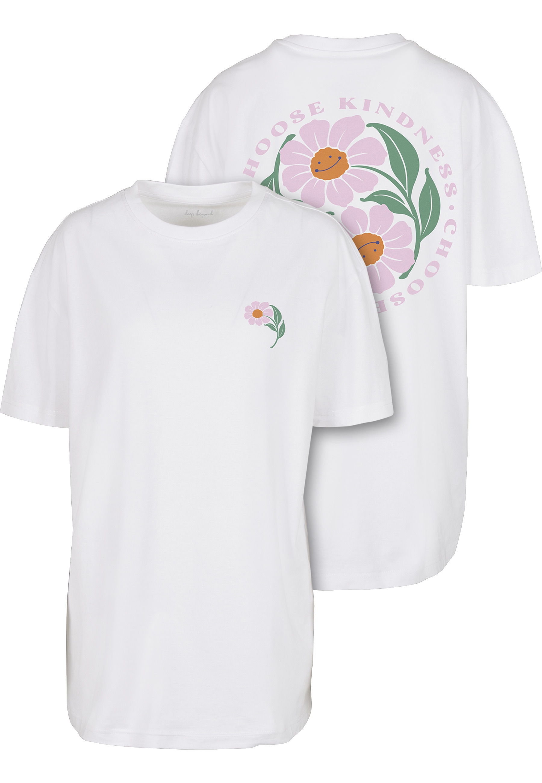 Miss Tee Kurzarmshirt "Miss Tee Damen Choose Kindness Oversize Boyfriend Te günstig online kaufen