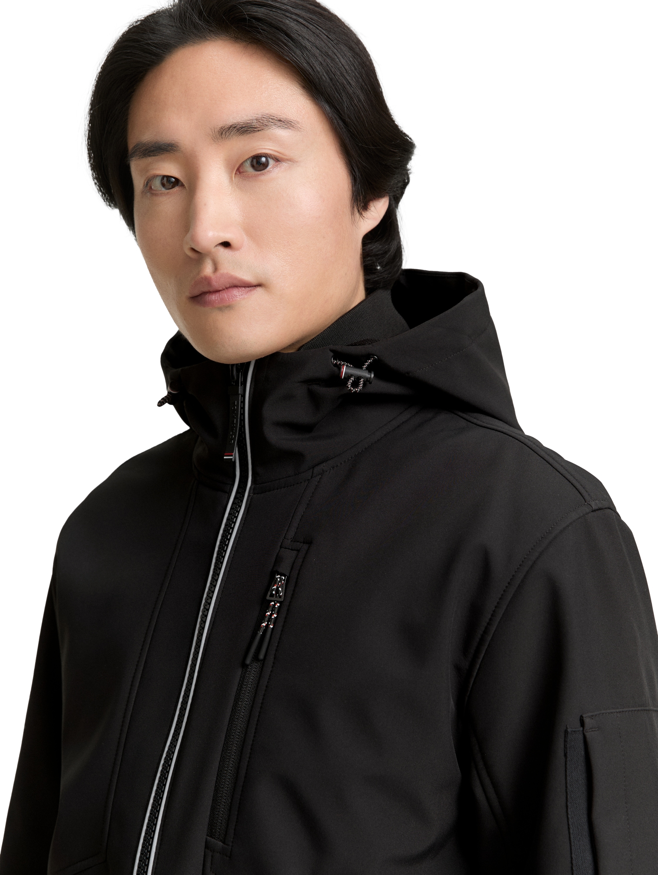 TOM TAILOR Softshelljacke, mit Kapuze, mit Kapuze