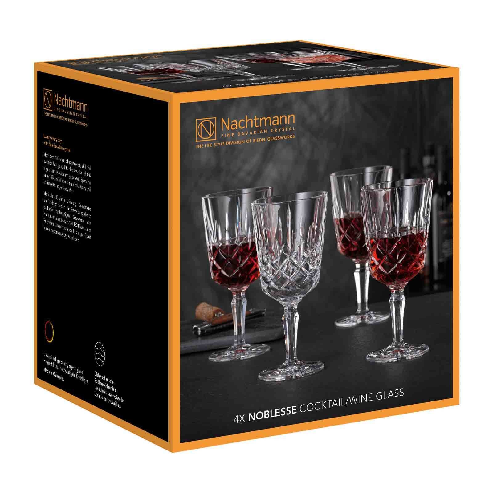 Nachtmann Weißweinglas »Cocktailgläser / Weingläser Noblesse 355 ml 4er Set transparent«