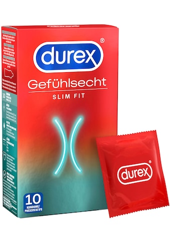 durex Kondome »Gefühlsecht Slim Fit«, (Packung, 10 St.), mit schmaler Passform kaufen