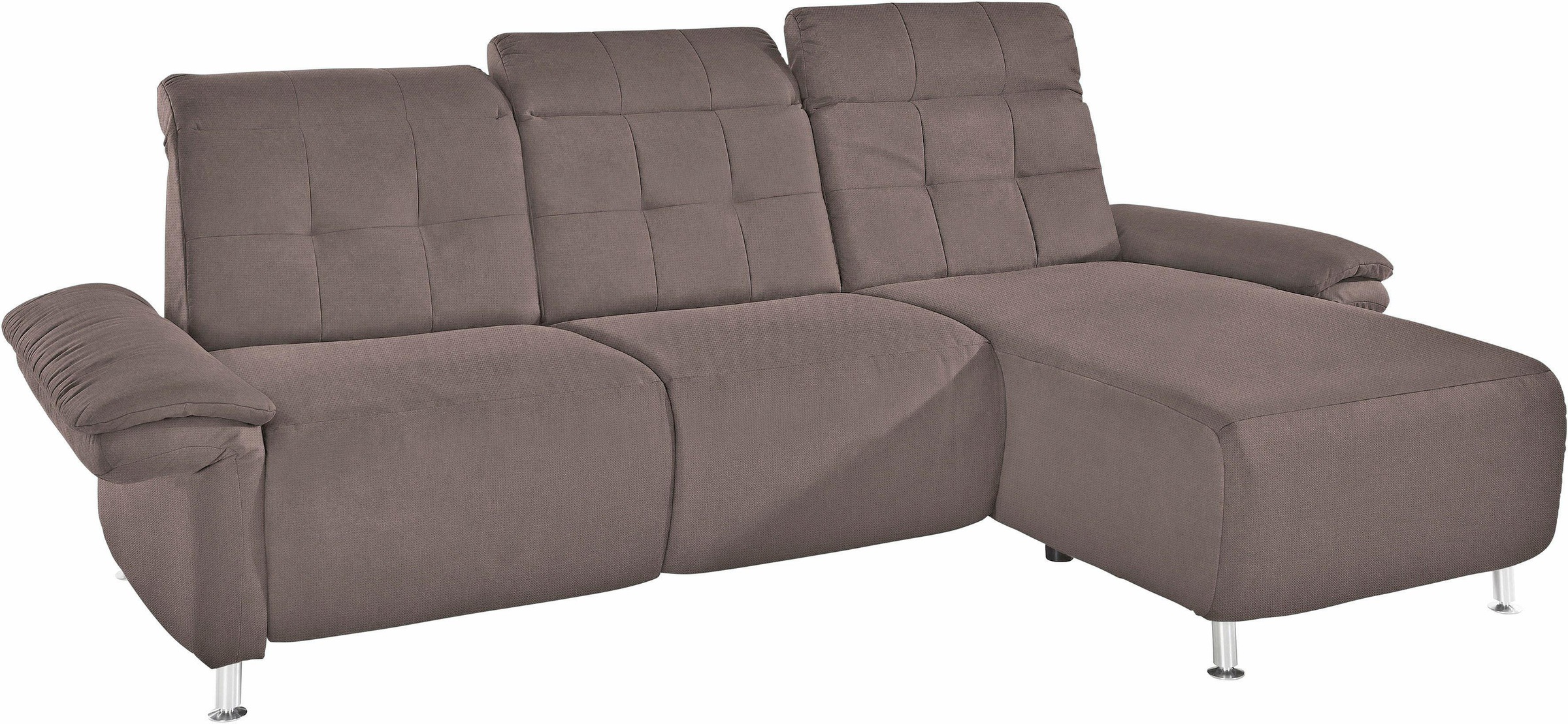 Home affaire Ecksofa "Manhattan L-Form" 2 Sitze mit elektrischer Relaxfunkt günstig online kaufen