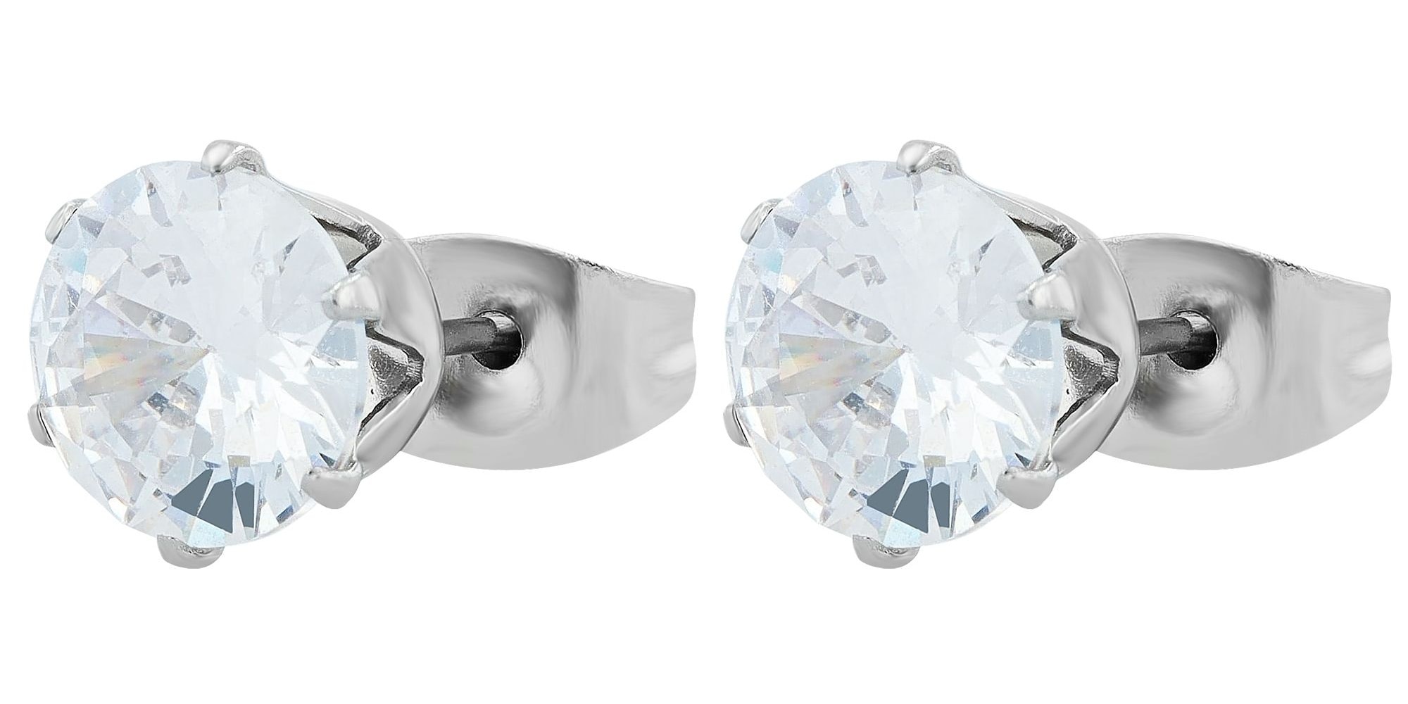 Adelia´s Paar Ohrhänger »Damen Ohrringe – Ohrstecker aus Edelstahl mit Zirkonia« Ein kleines Geschenk mit großer Wirkung