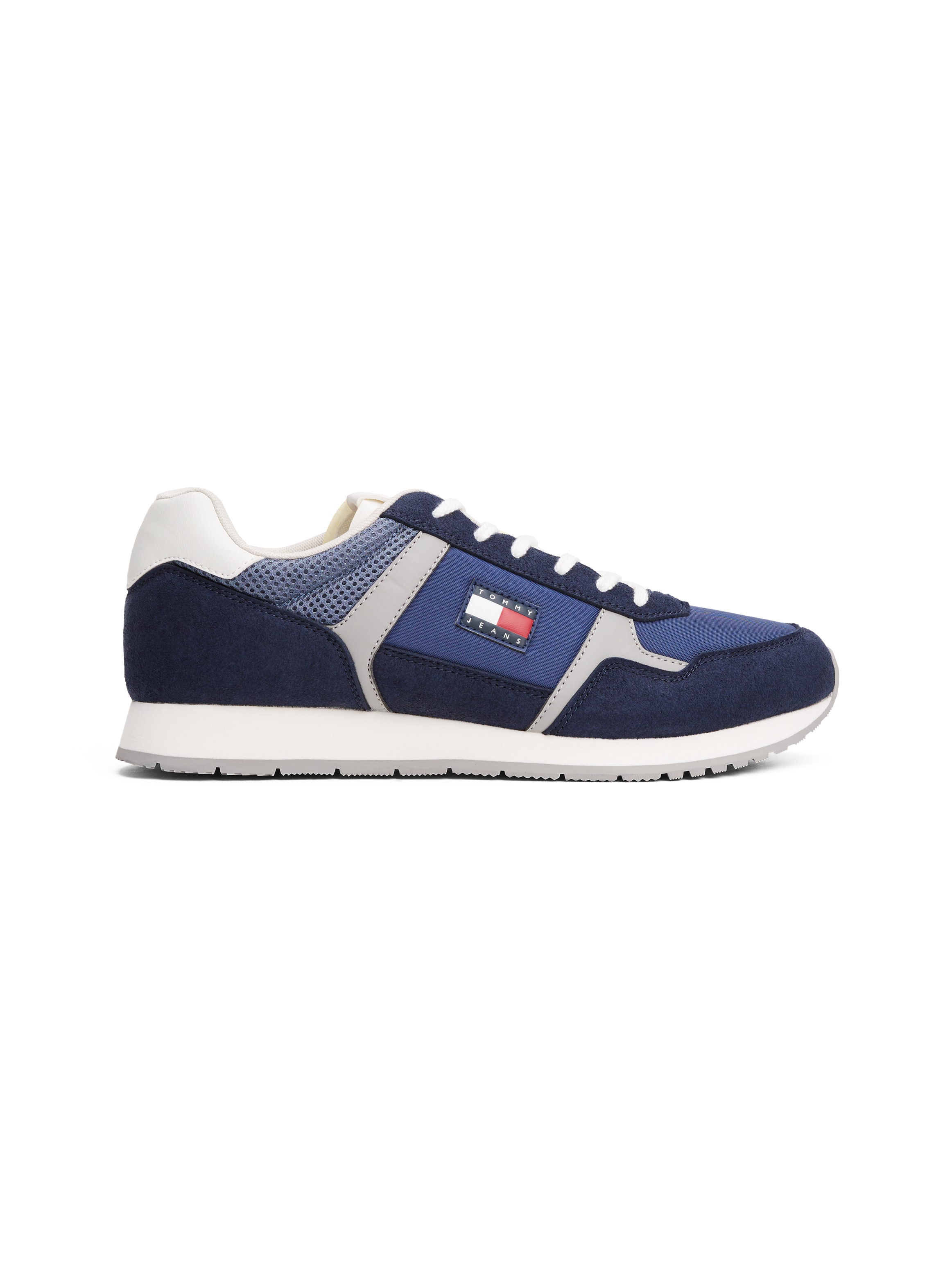 Tommy Jeans Sneaker »TJM RUNNER CASUAL«, Schnürschuh, Halbschuh, Freizeitschuh mit seitliche Logoflag