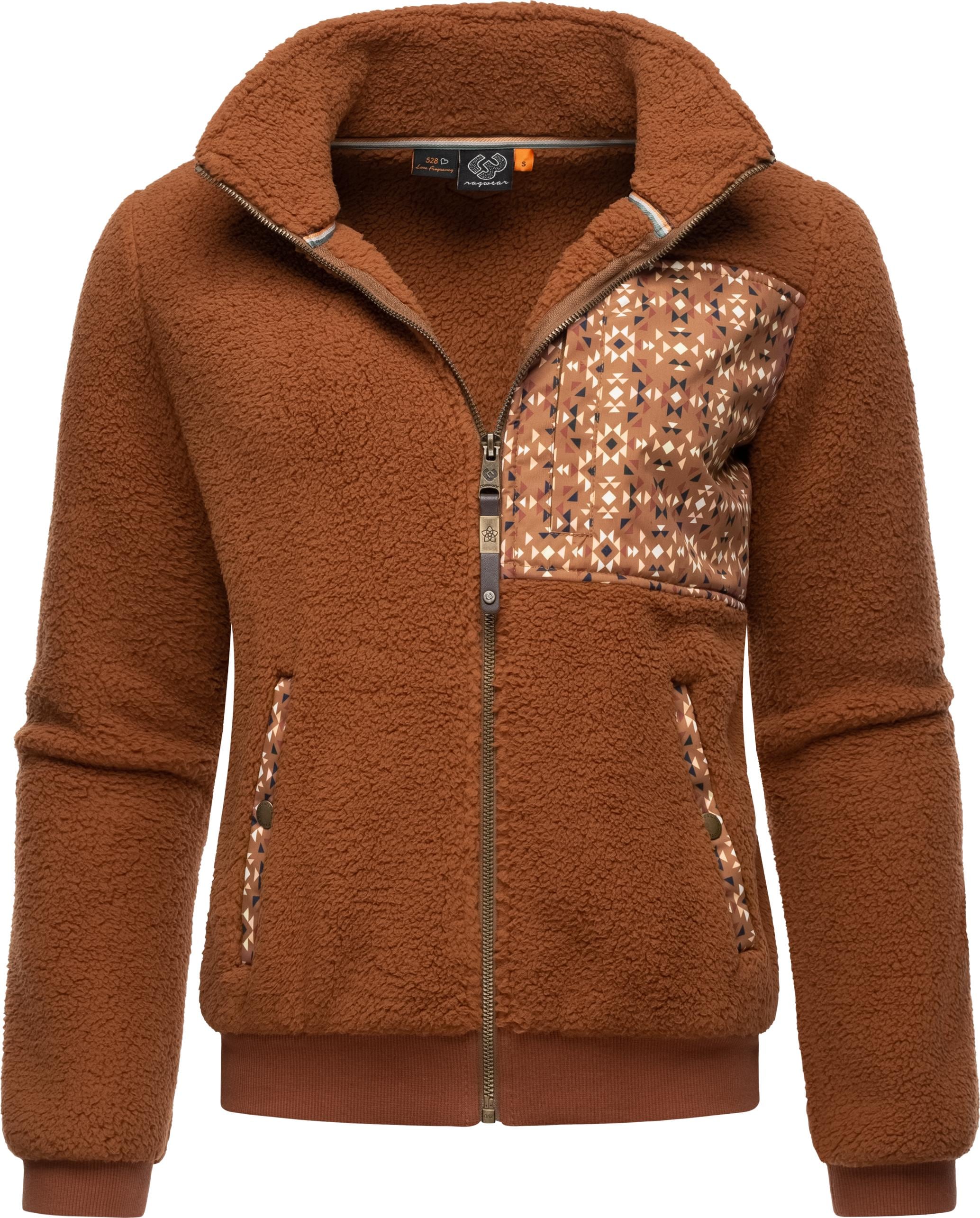 Ragwear Sweatjacke »Imolla«, Flauschige Übergangsjacke aus Teddyfleece