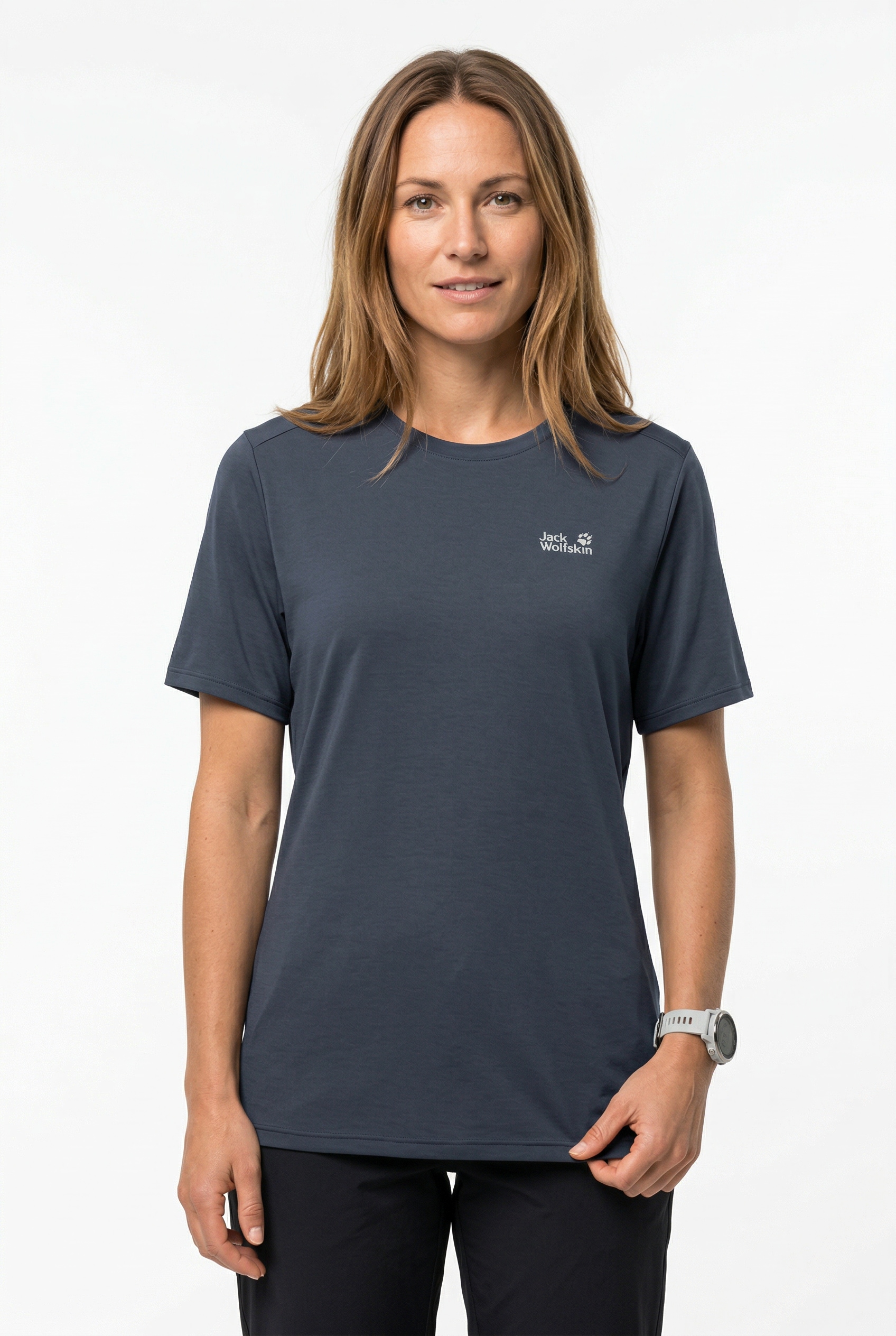 Jack Wolfskin Funktionsshirt "VONNAN S/S T W" leichtes und atmungsaktives TEXADRI-Material, moderne Passform