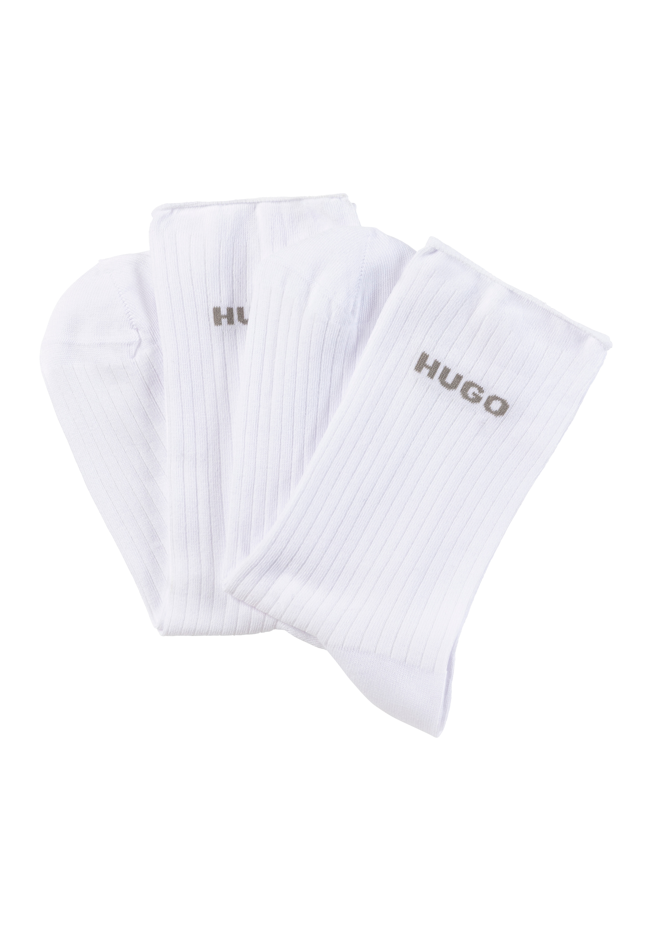 HUGO Underwear "2P QS FINE RIB CC" mit großem Logo günstig online kaufen
