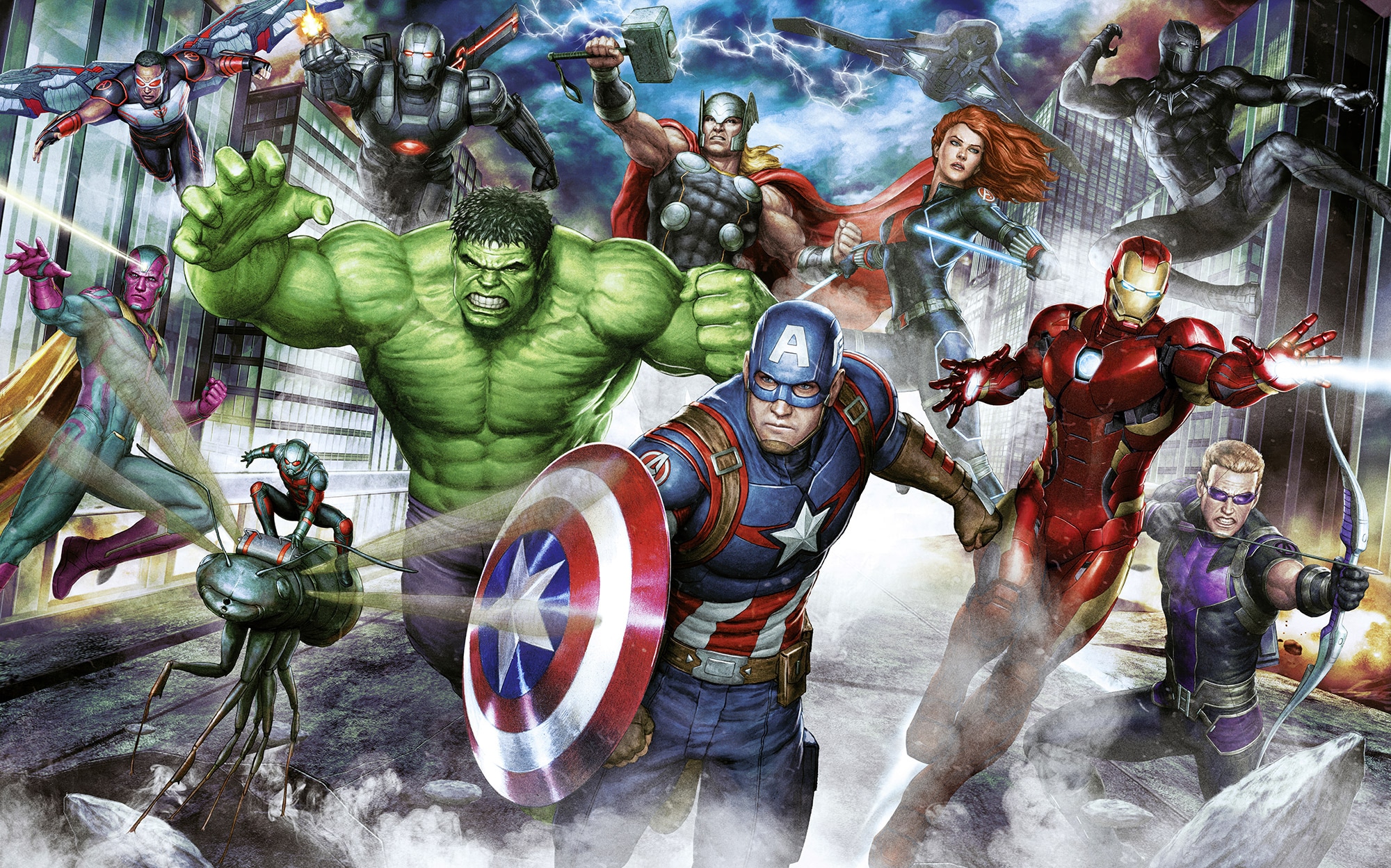 Komar Kindertapete »Marvel Avengers Assemble«, bedruckt