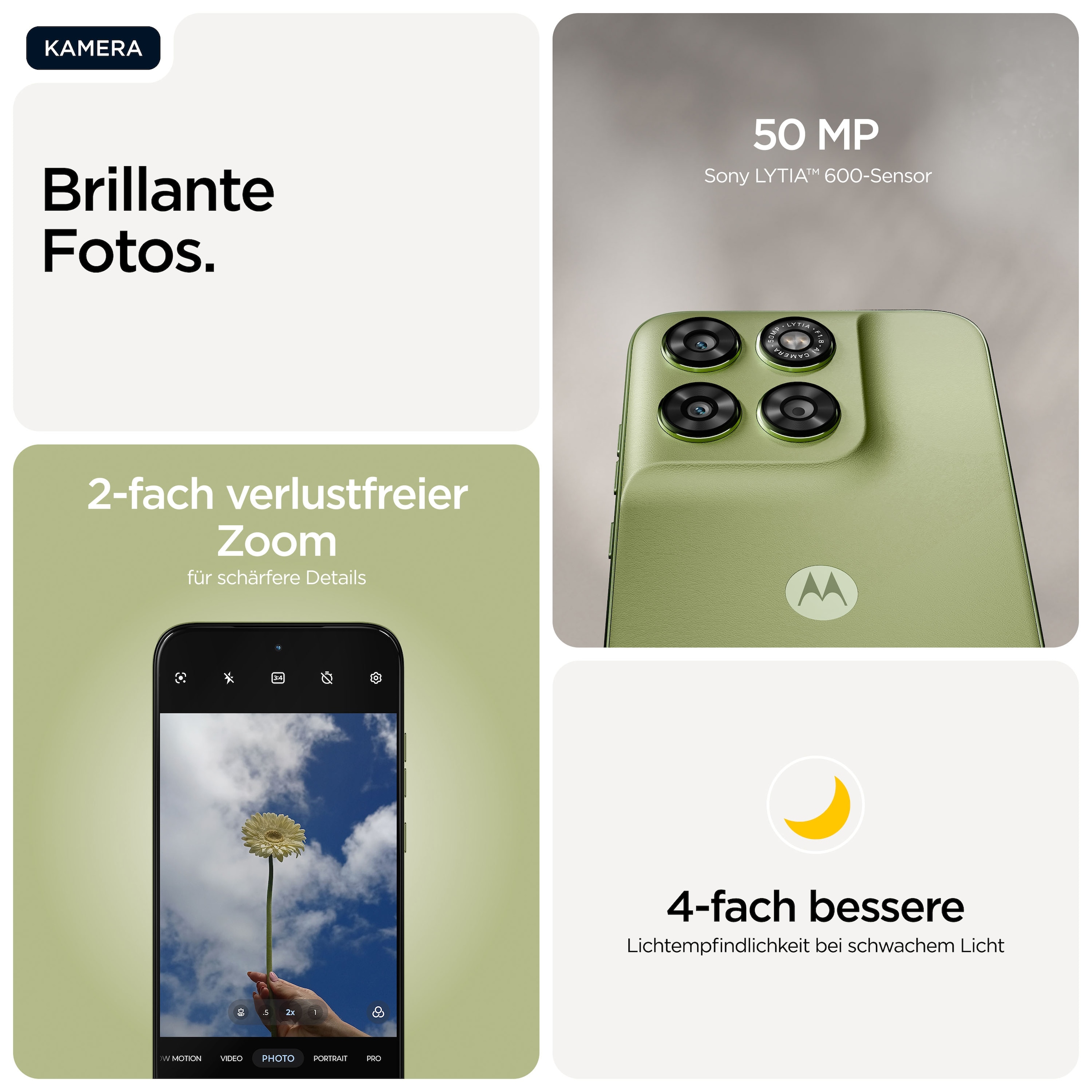 Motorola Smartphone »moto g67« PANTONE® Nile