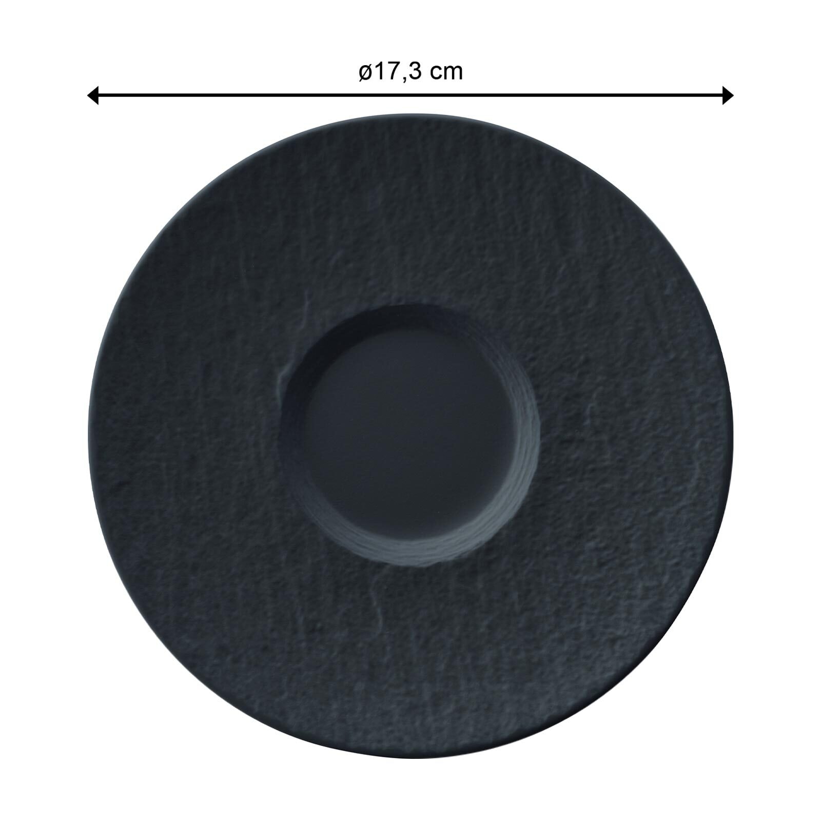 Villeroy & Boch Untertasse »Café au Lait Untertassen Manufacture Rock ø 17 cm 6er Set schwarz«