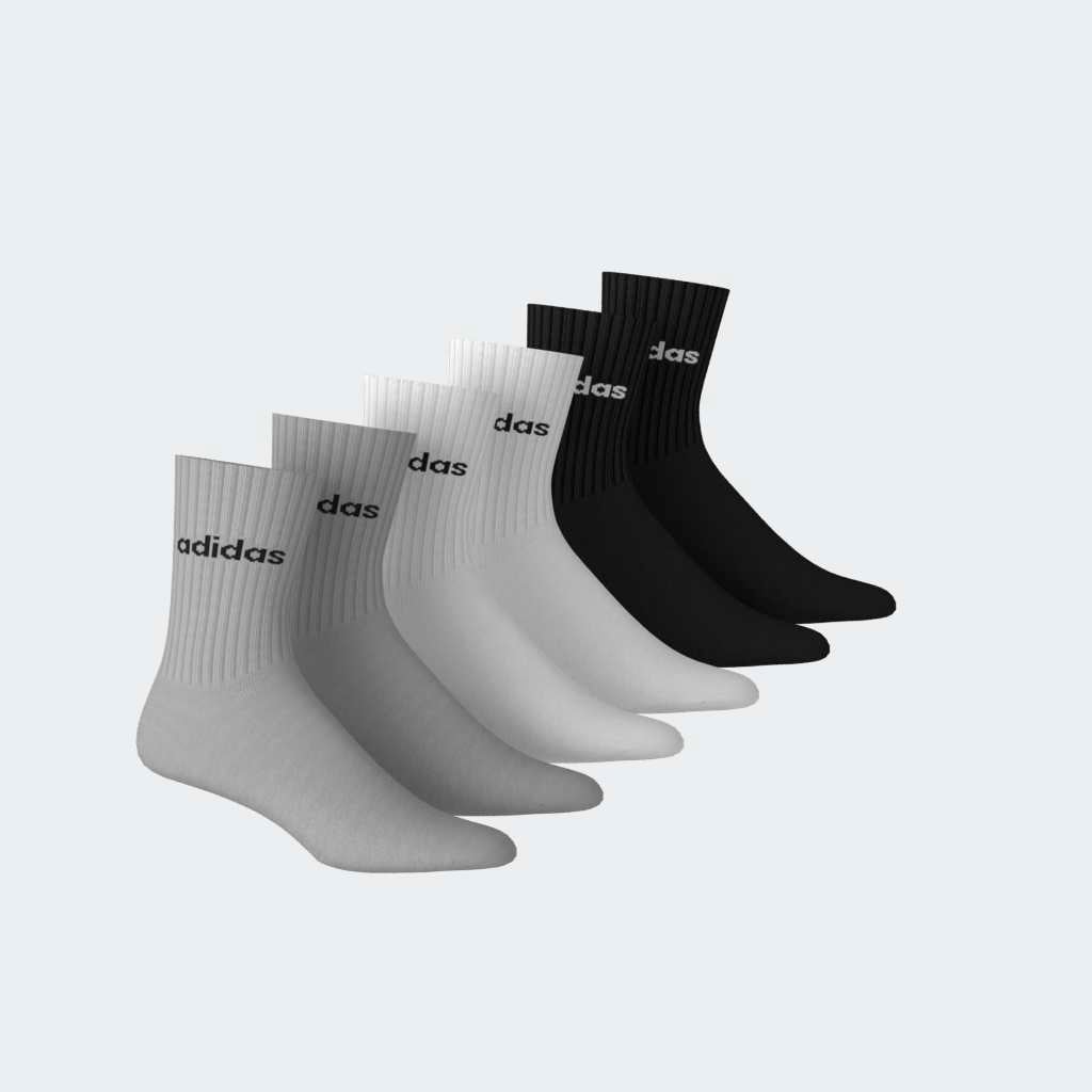 adidas Performance Funktionssocken "LINEAR GEPOLSTERTE CREW IM 6ER-PACK" 6 günstig online kaufen