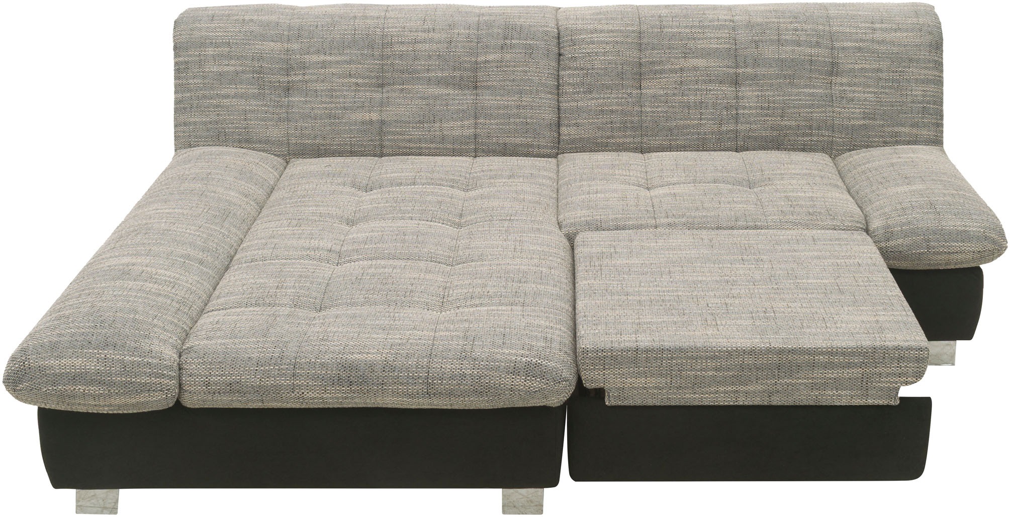 DOMO collection Ecksofa »100031 kompakte Stellmaße, komfortabel und bequem, L-Form«, wahlweise mit Bettfunktion und Armteilverstellung. Breite 234cm