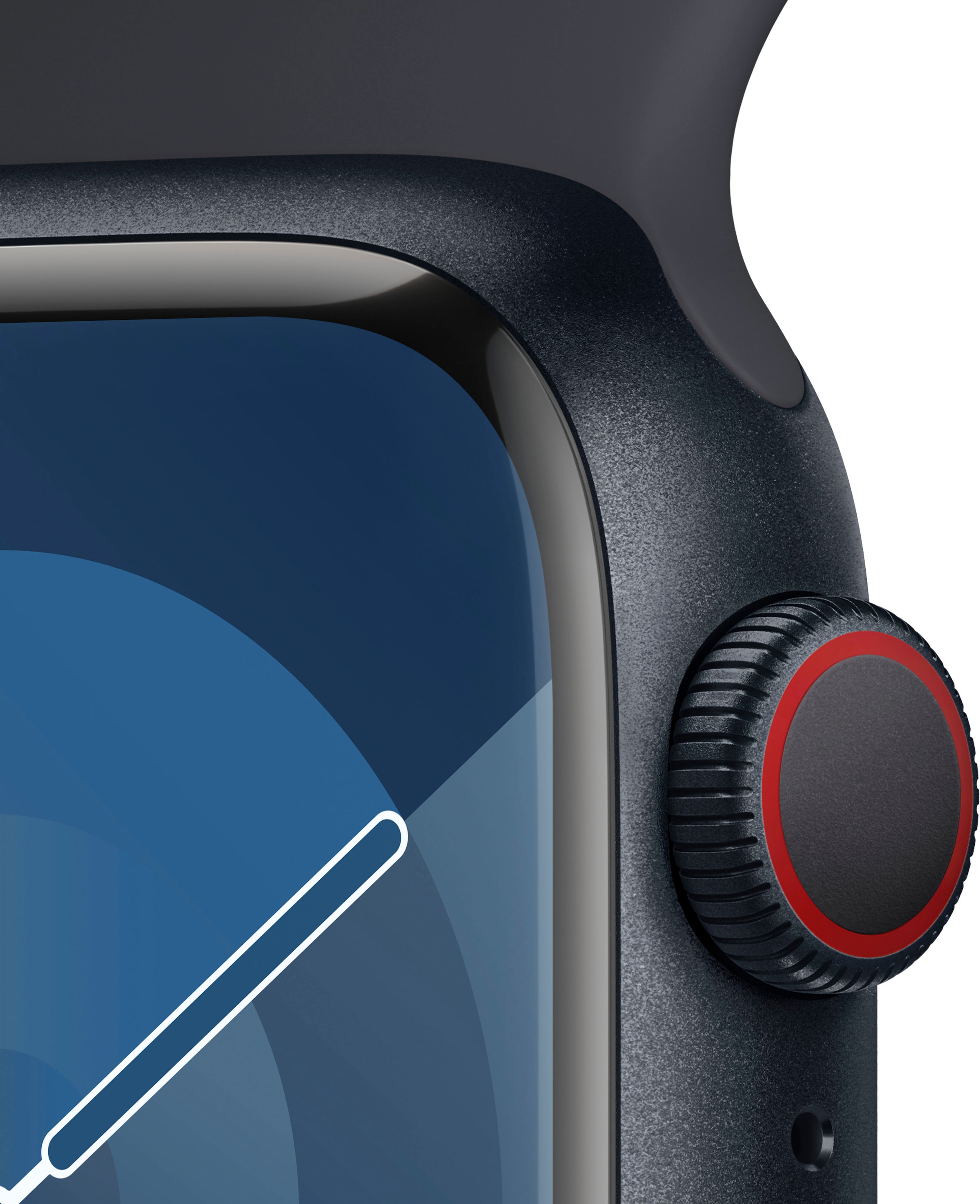 Apple Smartwatch »Watch Series 9 GPS + Cellular 41mm Aluminium M/L«, (Watch OS 10 Sport Band)