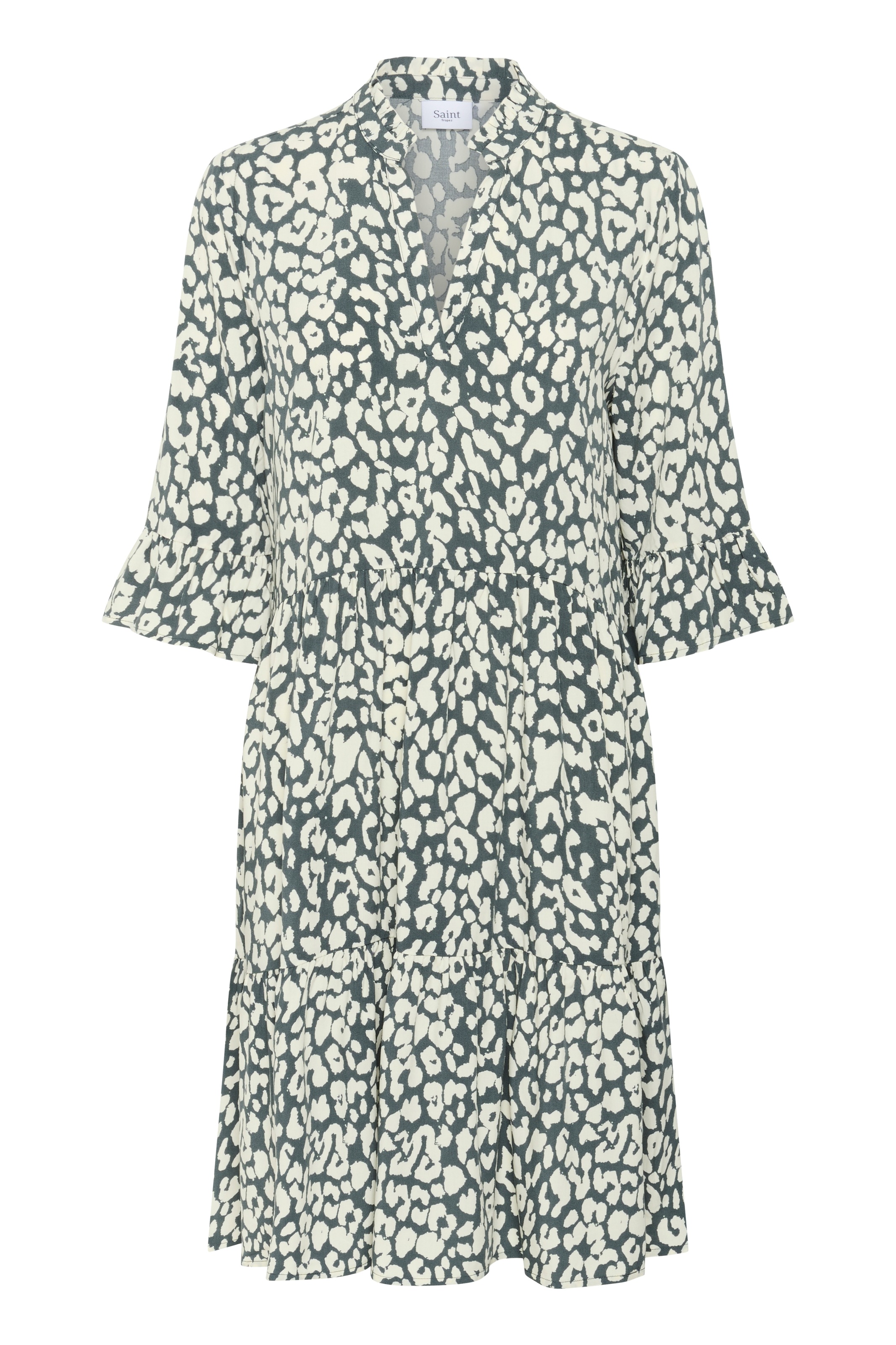 Saint Tropez Blusenkleid »EdaSZ Dress«, mit Volant und 3/4 Ärmel
