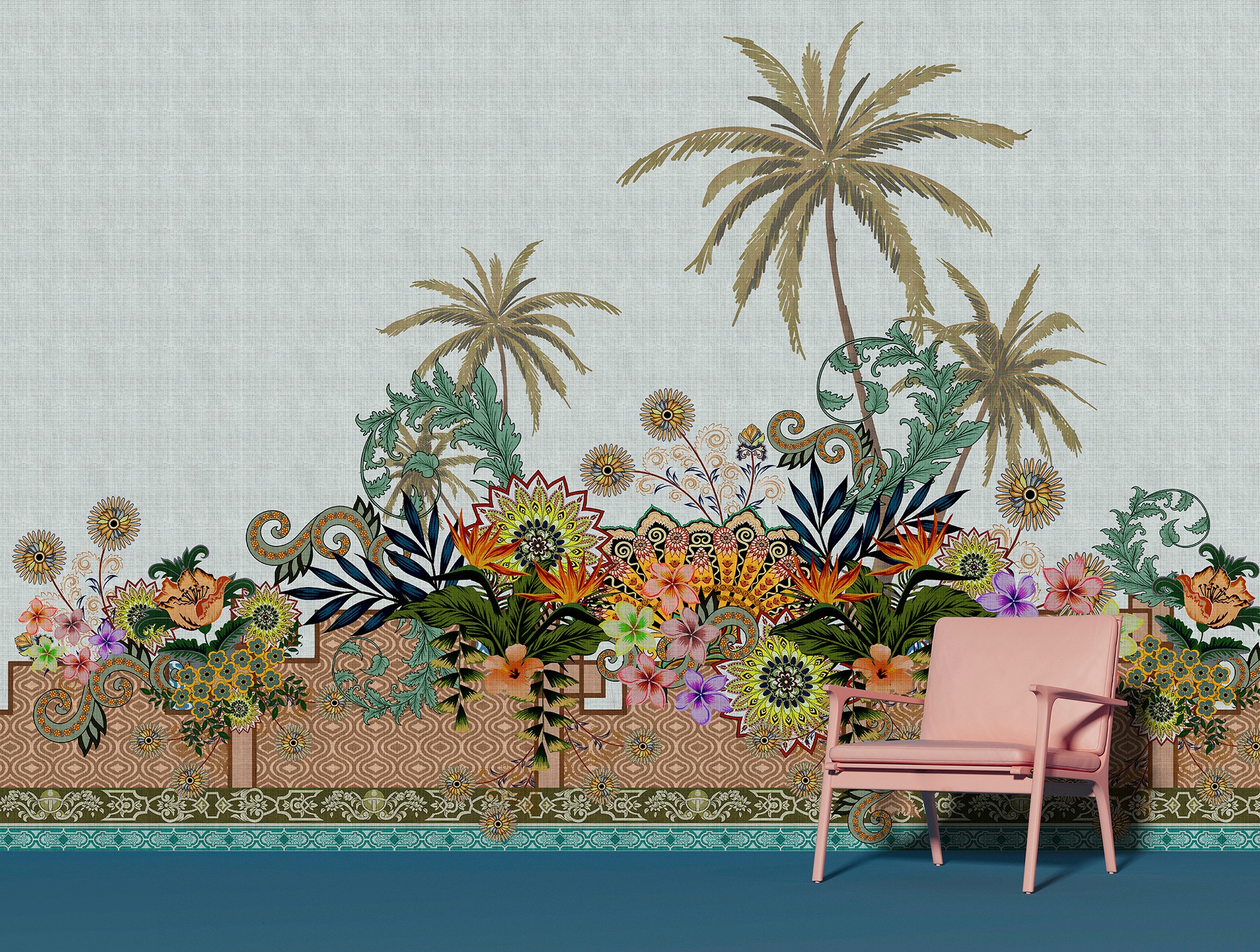 living walls Fototapete »Walls by Patel Oriental Garden«, Vlies, Wand