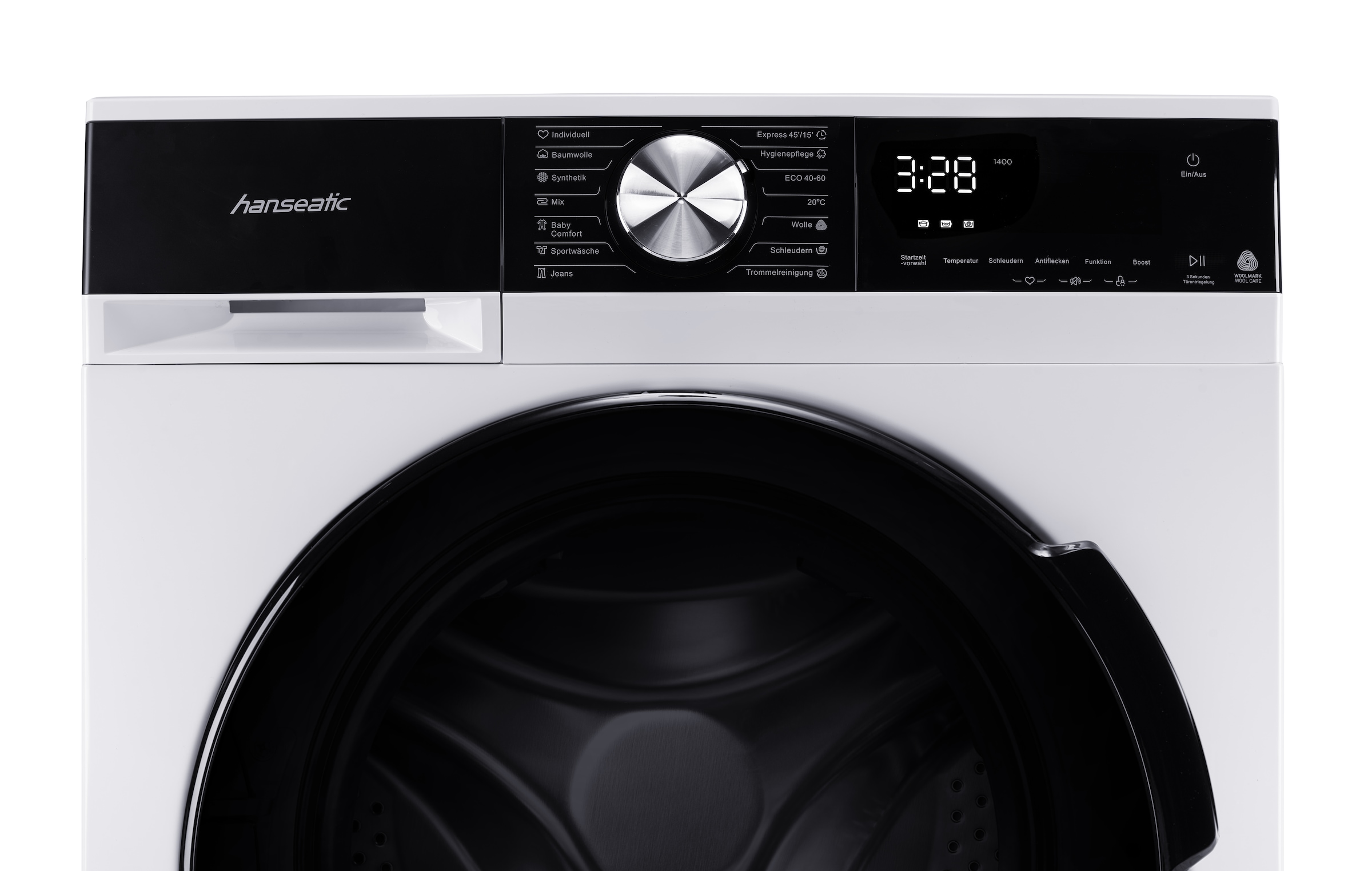 Hanseatic Waschmaschine »HWMM1714A2«, 7 kg, 1400 U/min, Schnellwaschprogramm, Touch-Display, Aqua-Stopp-Schlauch