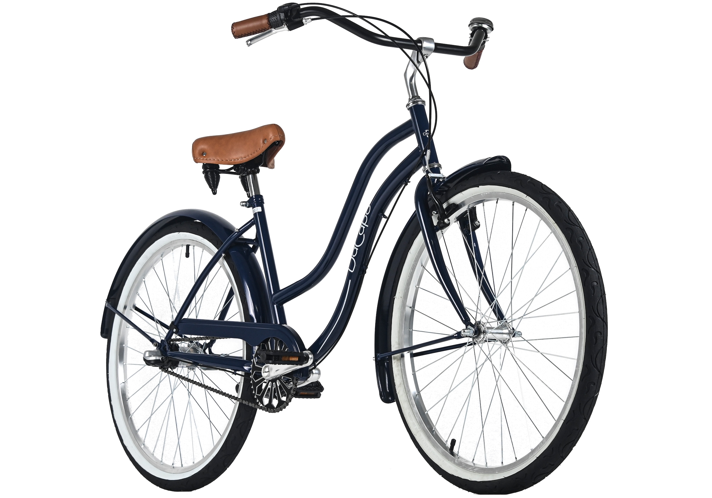 Dacapo Cruiser »Beachcruiser Damen 26" California Blau 3 Gänge RH 46 cm« 3 Gang Shimano Nexus Schaltwerk Nabenschaltung
