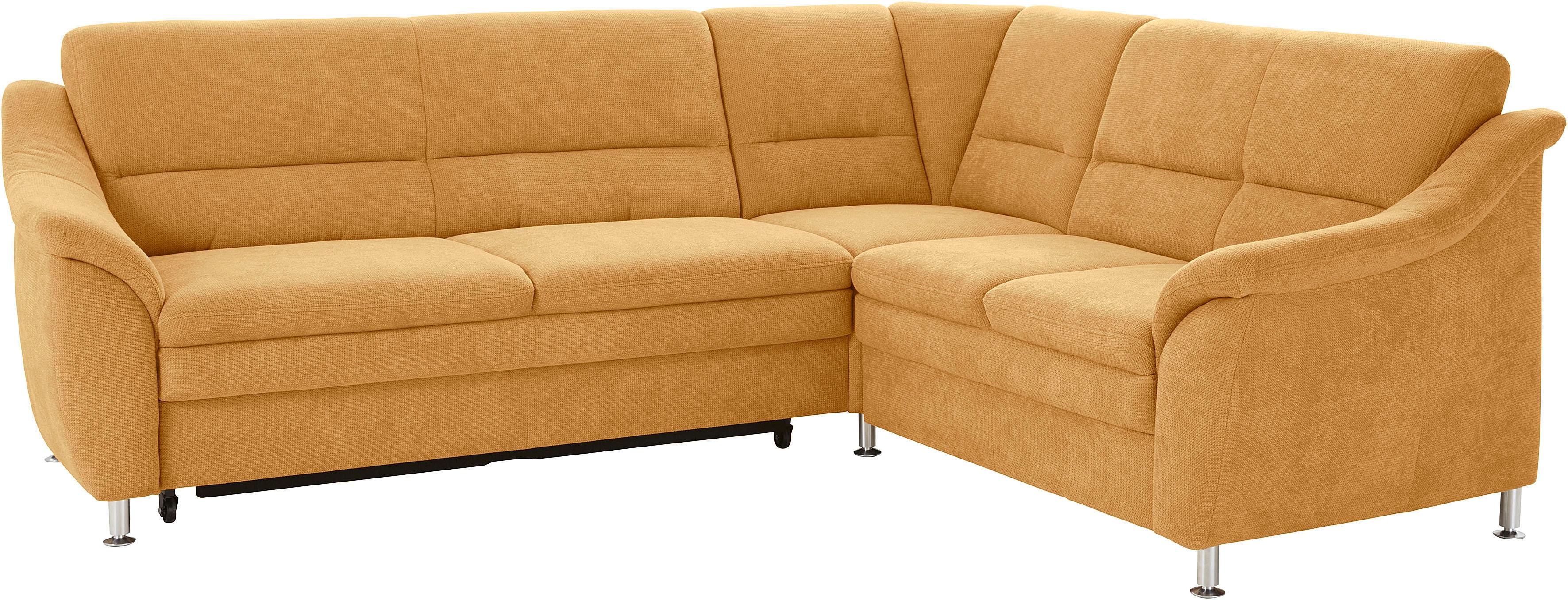 sit&more Ecksofa "Cardoso L-Form" mit Federkern, wahlweise mit Schlaffunktion und Schubkasten