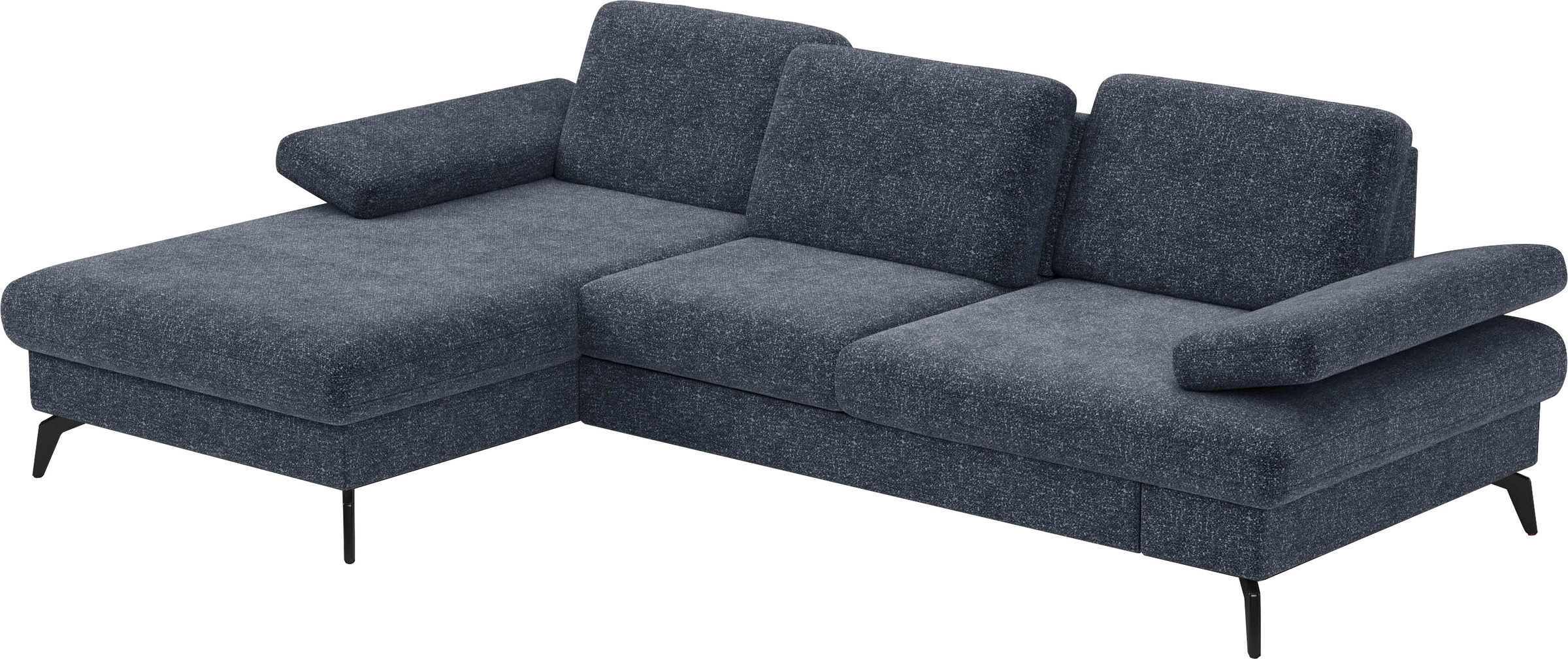 sit&more Ecksofa »Morris L-Form, inkl. Sitztiefenverstellung«, wahlweise mit Armteilverstellung, Bettfunktion & Bettkasten
