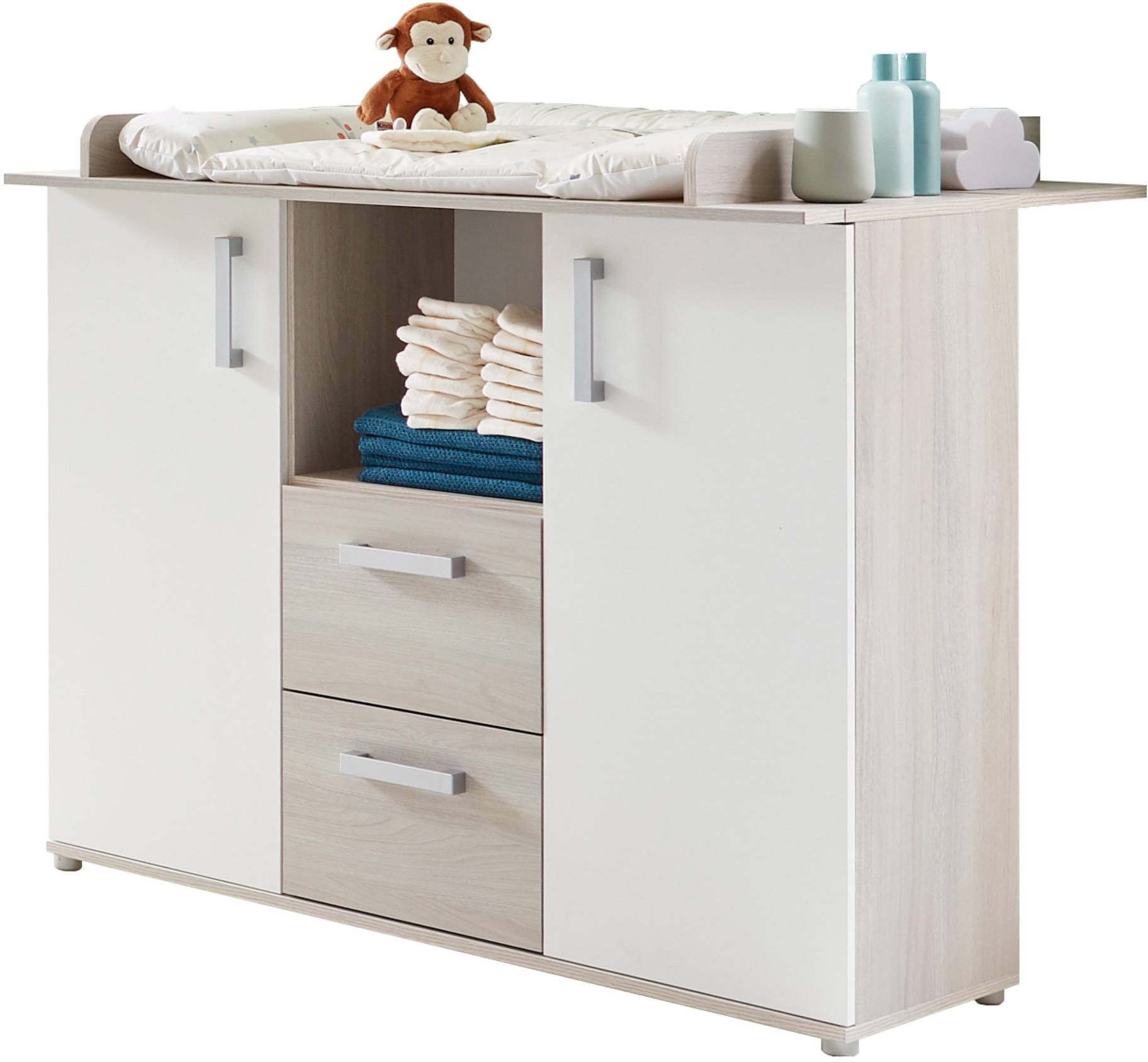 Home affaire Wickelkommode "Geert" bis 15 kg Made in Germany 115 cm günstig online kaufen