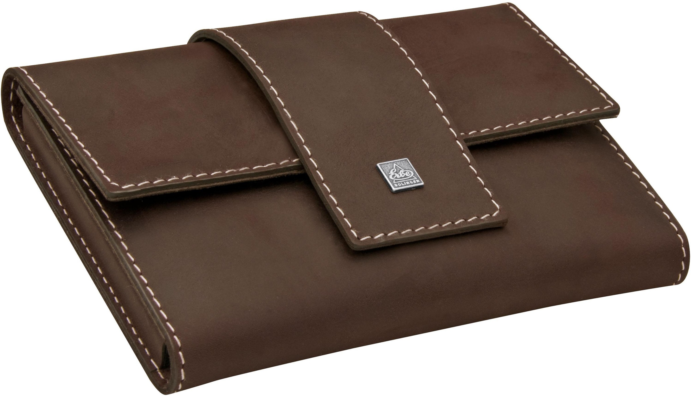 ERBE Maniküre-Etui »Lederetui mit Druckknopf«, (7 tlg.), Rindleder Anilin