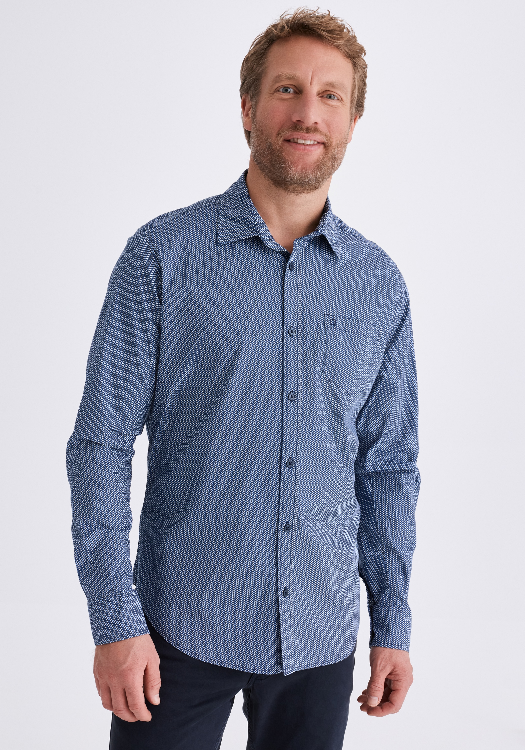 Stooker Men Flanellhemd "HARRISON Hemd Langarm Regular Fit" Langarm Hemd Re günstig online kaufen