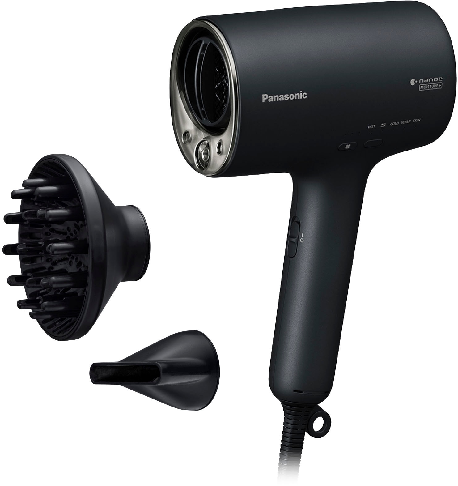 PANASONIC Haartrockner "EH-NA0J-N825", schwarz, Kunststoff, B:14,8cm H:22,1cm T:7,4cm, Haartrockner, nanoe MOISTURE+ und Mineral Haartrockner,