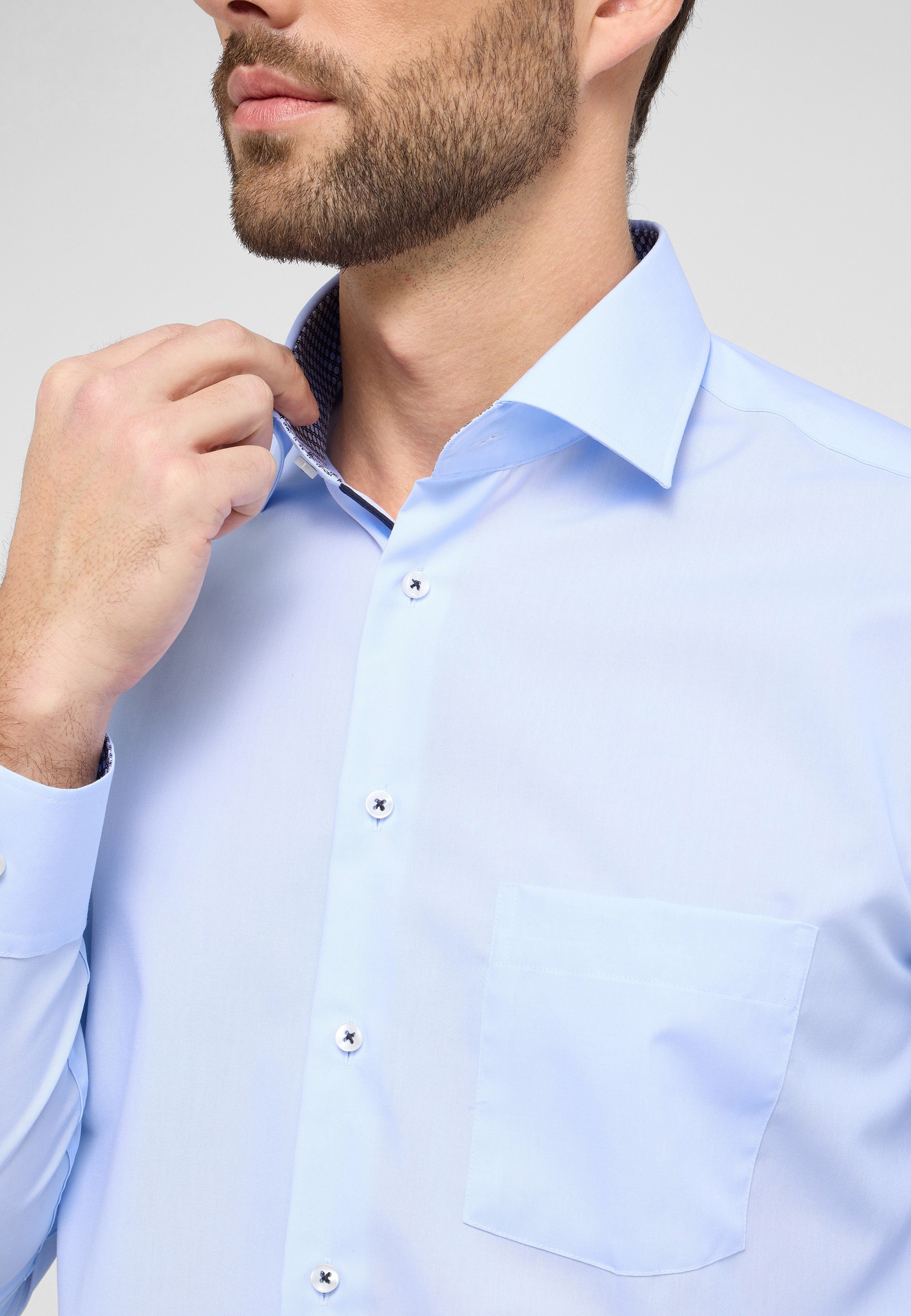 Eterna Langarmhemd »MODERN FIT«, NON IRON (bügelfrei)