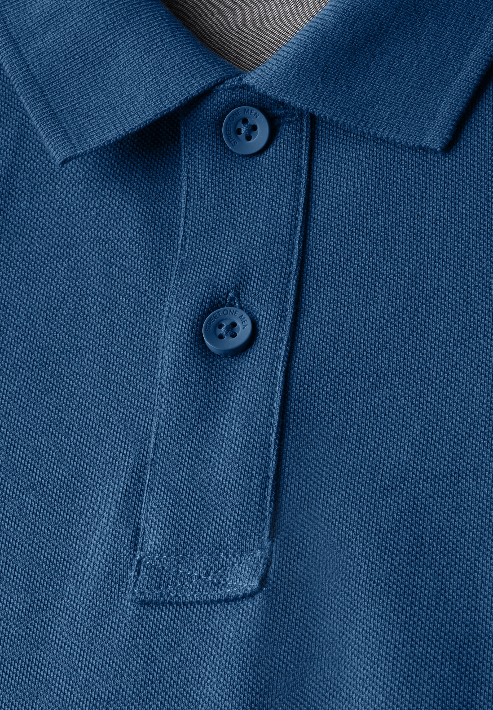 STREET ONE MEN Poloshirt, aus reiner Baumwolle