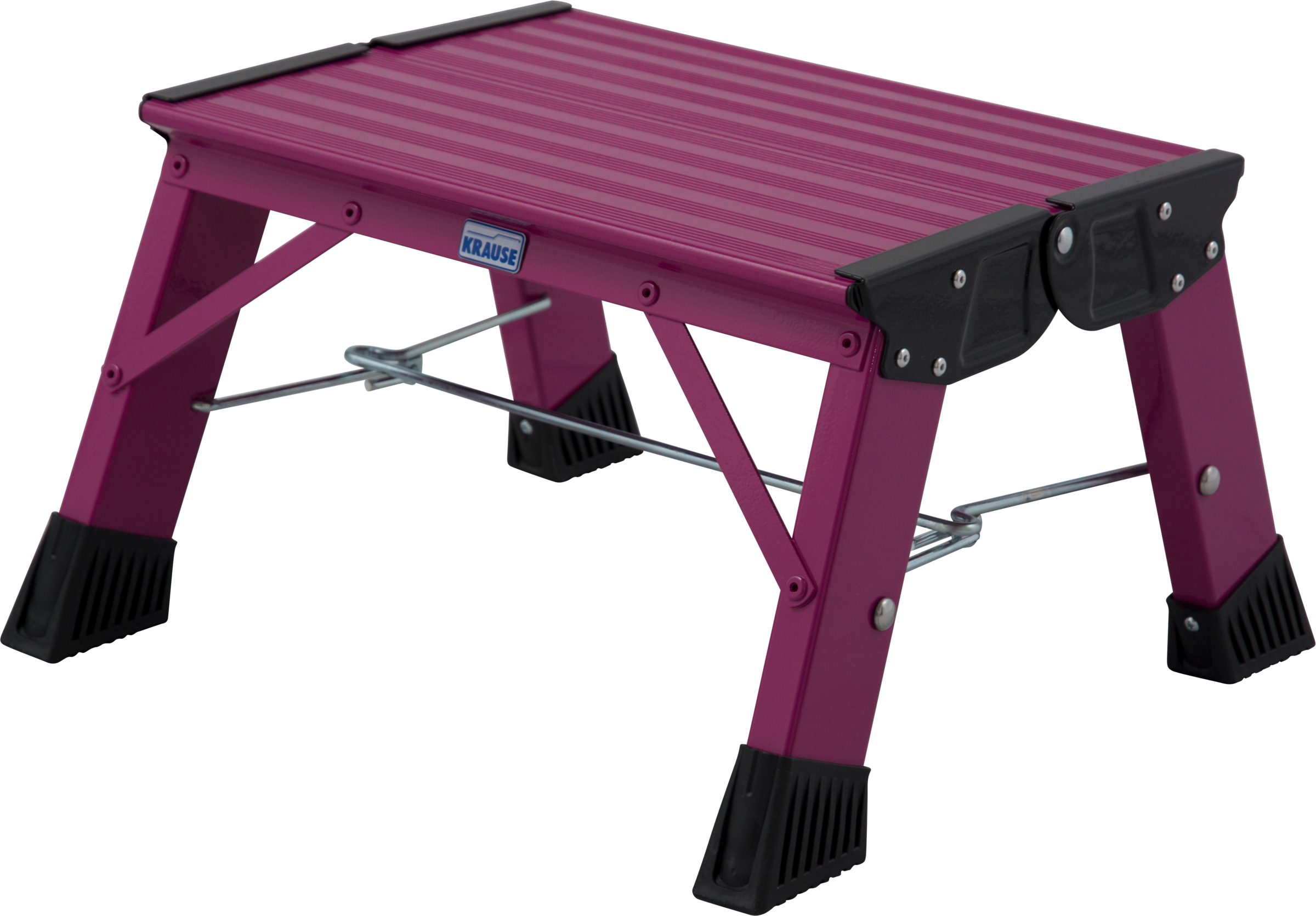 KRAUSE Trittleiter "Treppy Plusline pink" Aluminium, 1x1 Stufen, Arbeitshöh günstig online kaufen