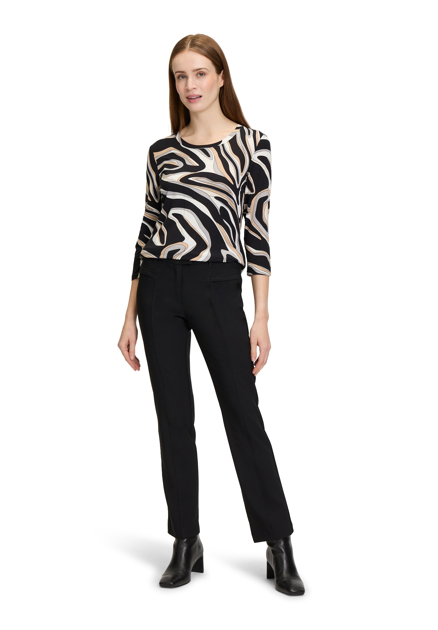 Betty Barclay 3/4-Arm-Shirt »Betty Barclay Damen Basic Shirt mit Print«, (1 tlg.), Druck