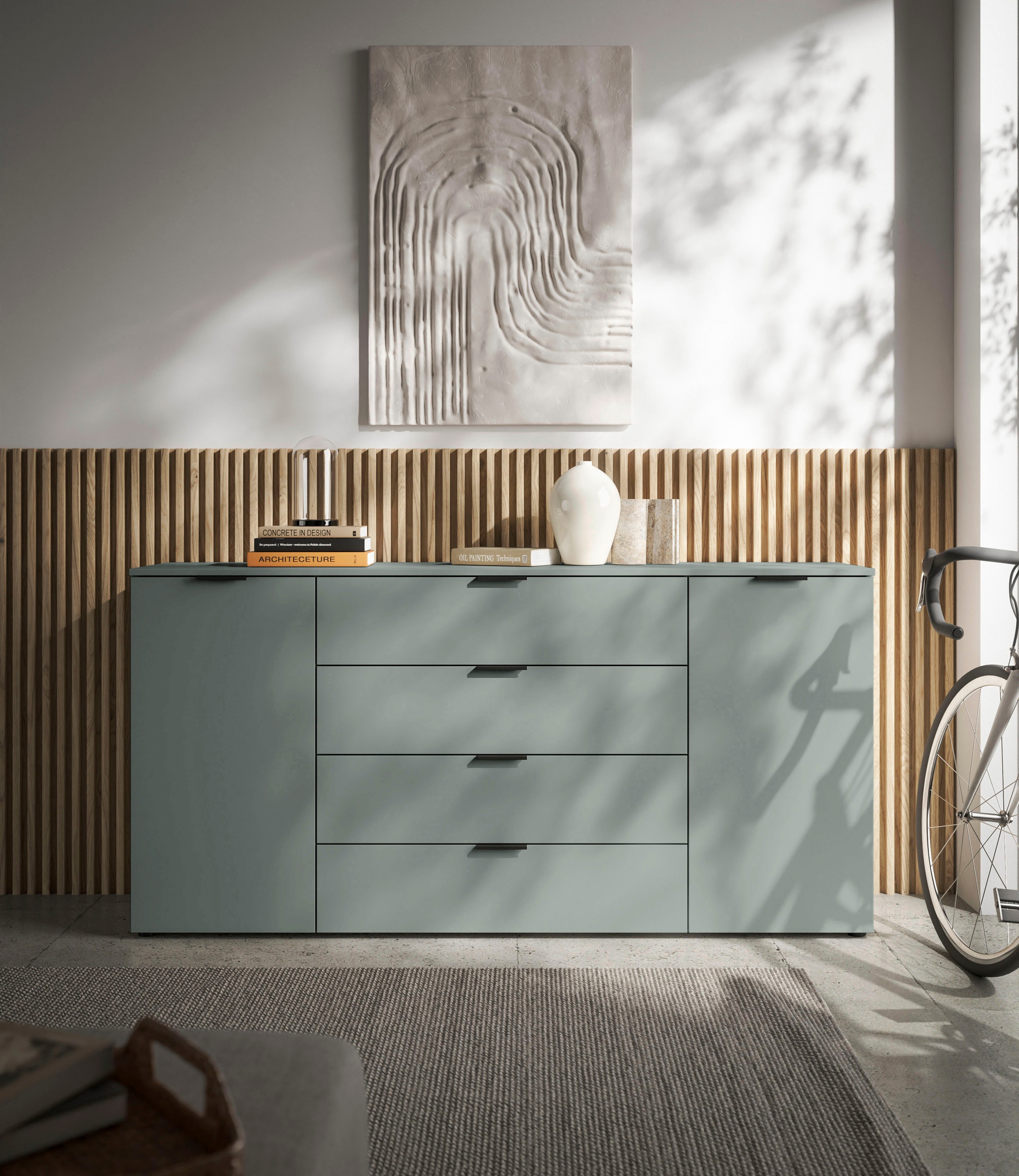 HBZ Sideboard "Linz Kommode, BxHxT 180x90x40cm" 1 Stk. tlg. Breite 180cm,Li günstig online kaufen