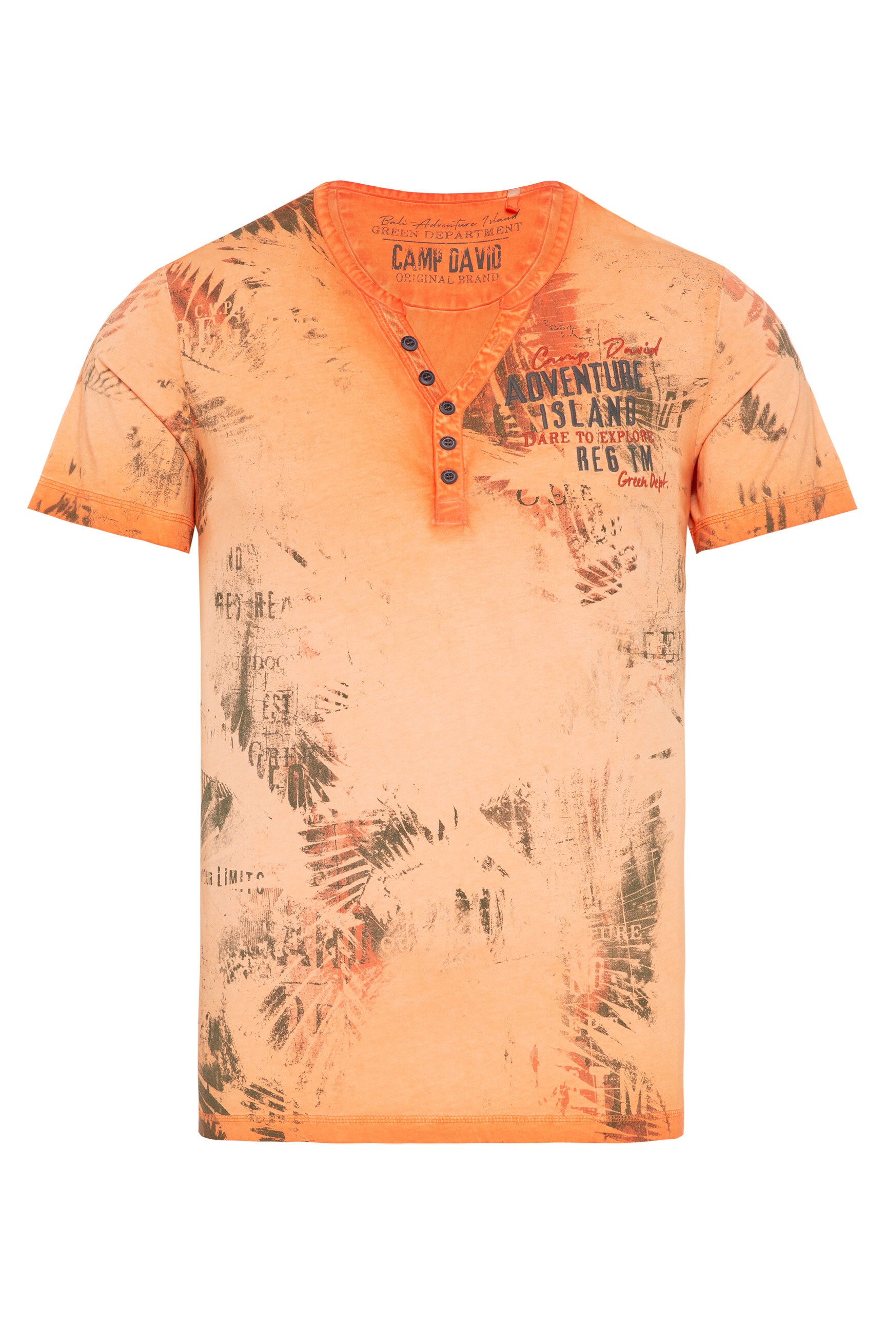 CAMP DAVID Rundhalsshirt, aus Baumwolle