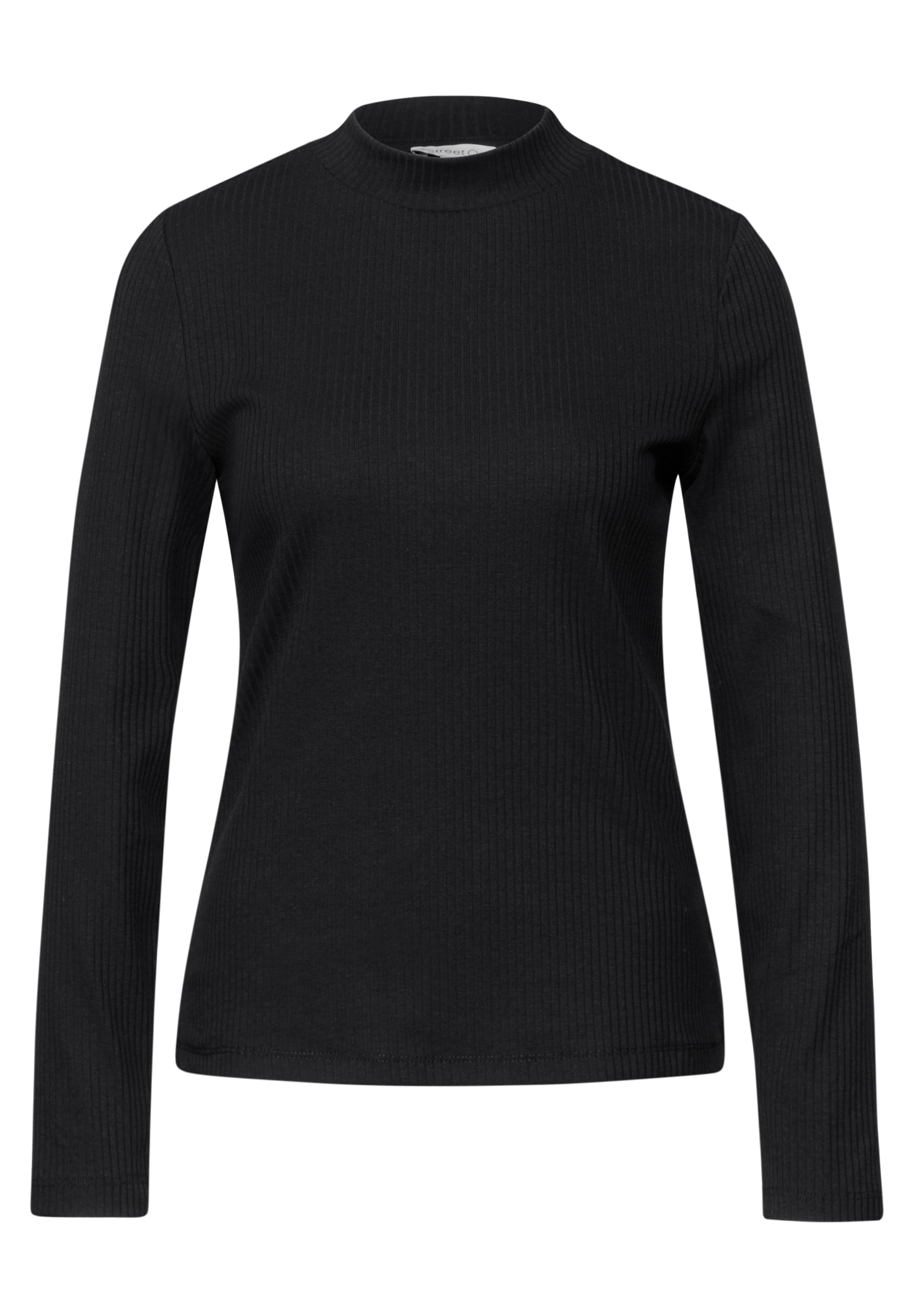 STREET ONE Langarmshirt, aus Baumwolle mit Stretchante