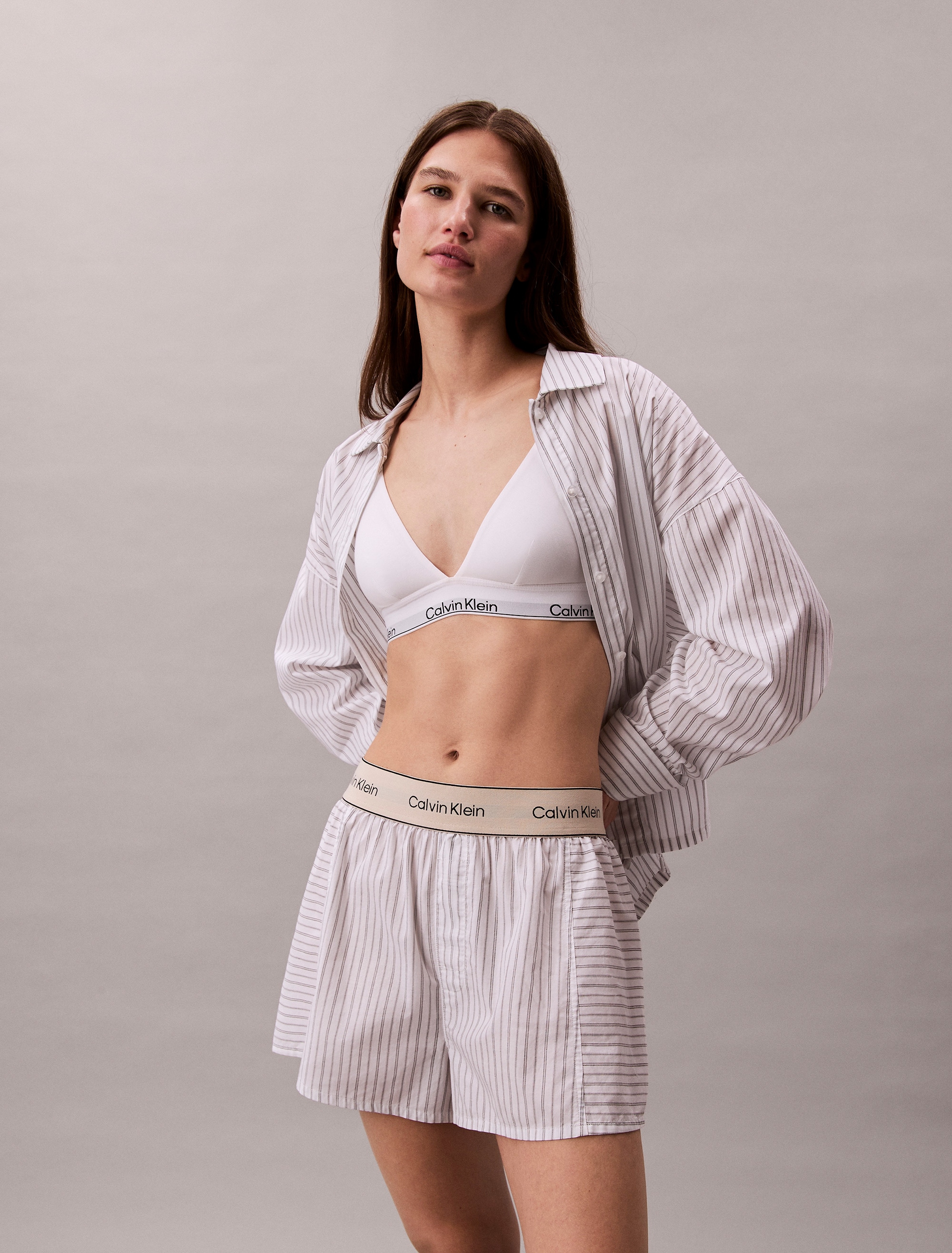 Calvin Klein Underwear Schlafshorts "LOGO SUPER POPLIN SHORT", Mit elastisc günstig online kaufen