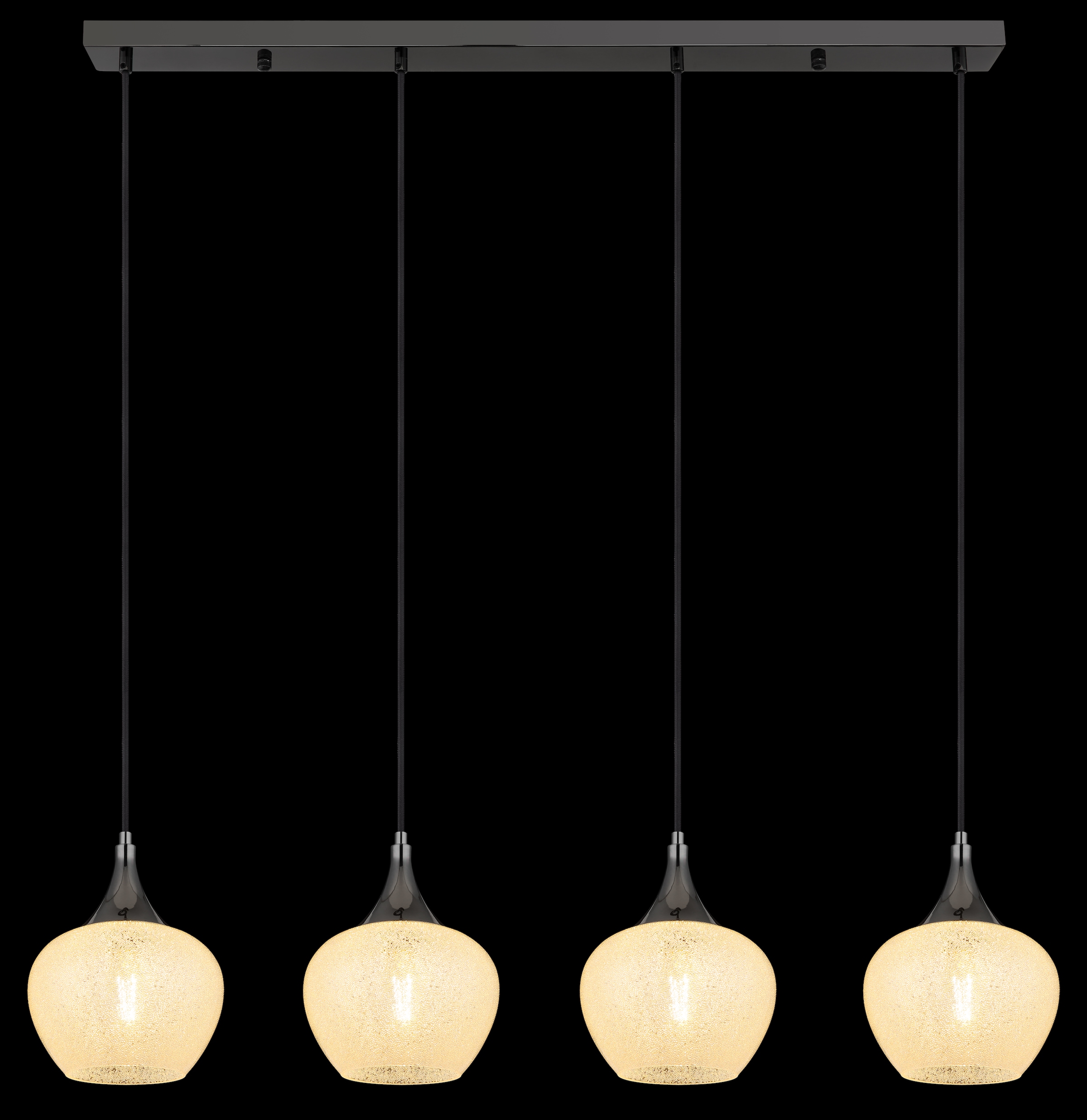 GLOBO LIGHTING Hängeleuchte »MAXY« E27 1 Stk. Hängeleuchte für Esszimmer schwarz chrom