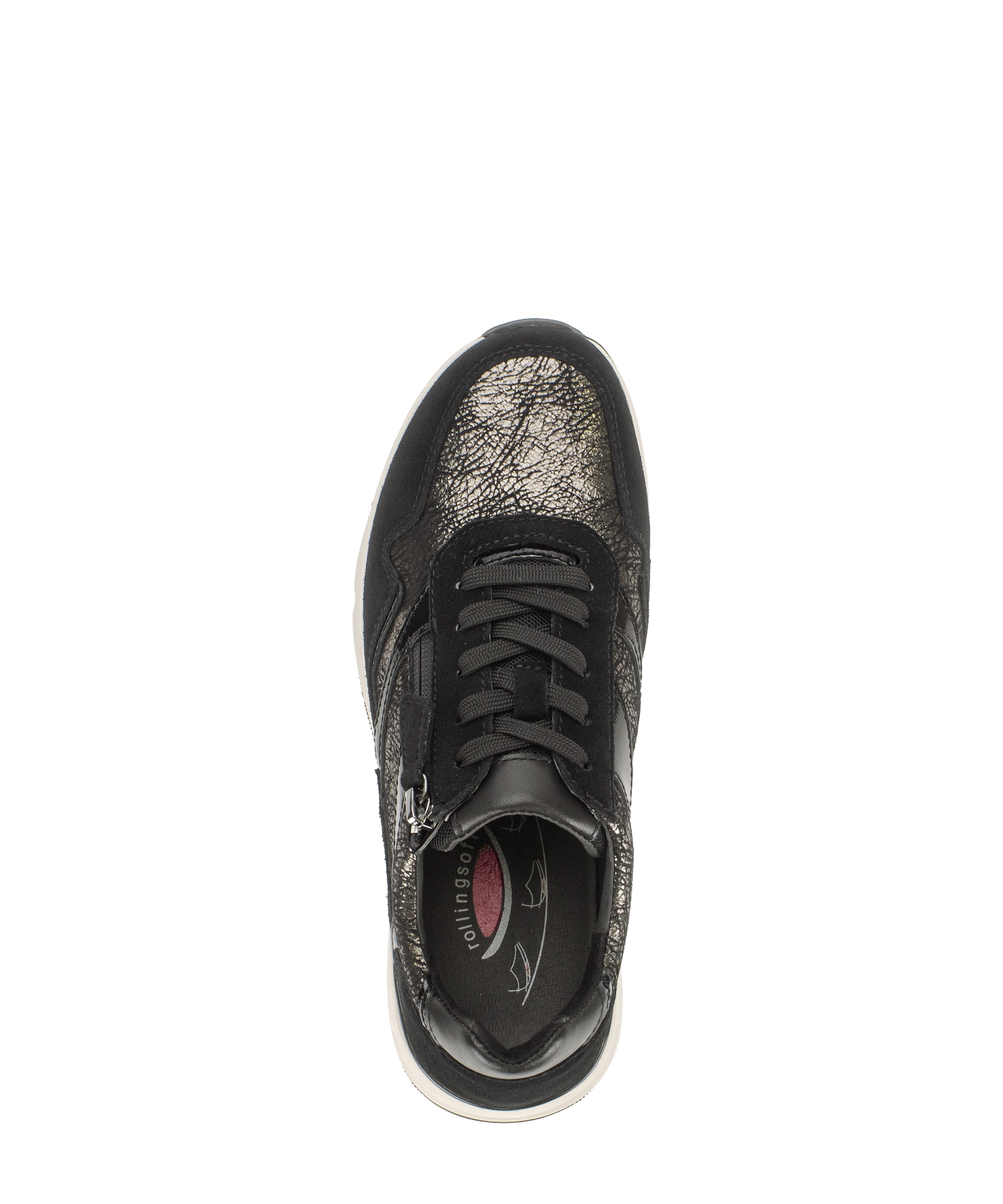 Gabor Keilsneaker  Schnürschuh, Halbschuh, Freizeitschuh mit Außenreißverschluss
