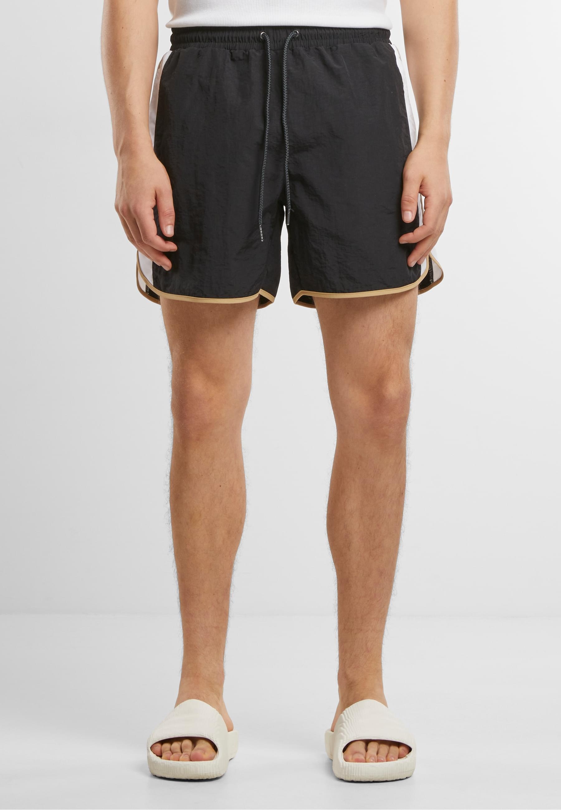 URBAN CLASSICS Badeshorts »Urban Classics Retro Look Swim Shorts«